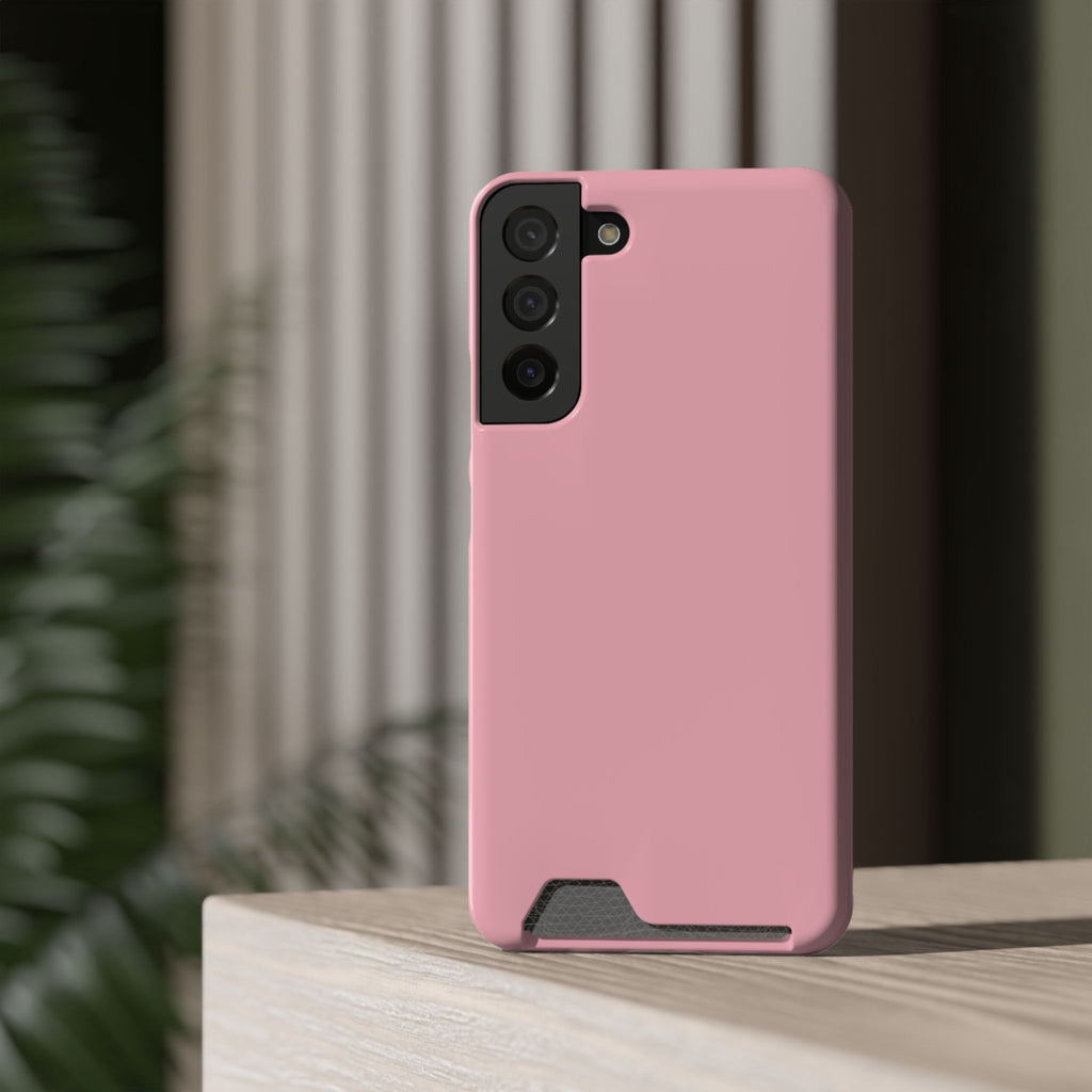 Pink Phone Case with Built-In Card Holder