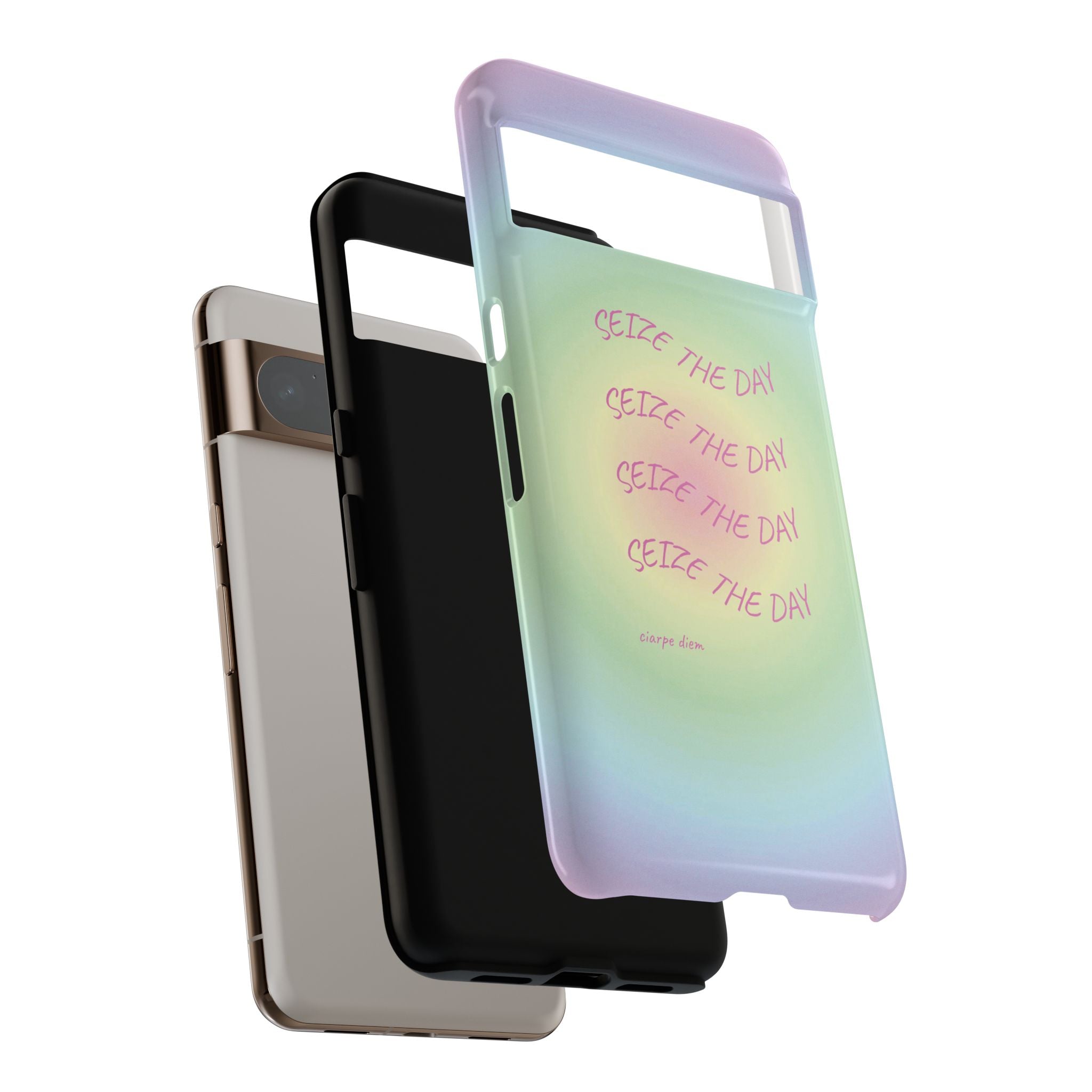 Bermuda Halo Seize The Day Pastel Gradient Tough Phone Case