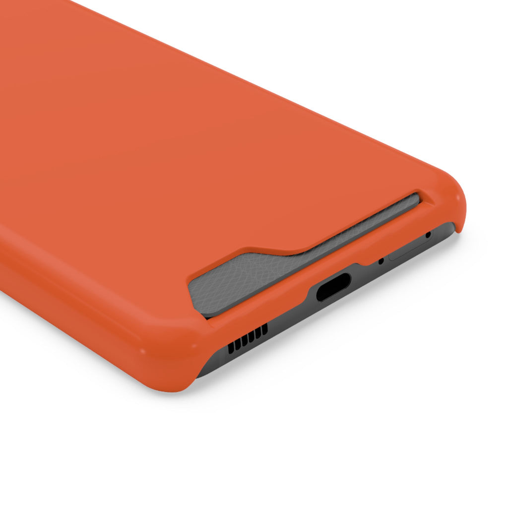 Orange Card-Holder Phone Case