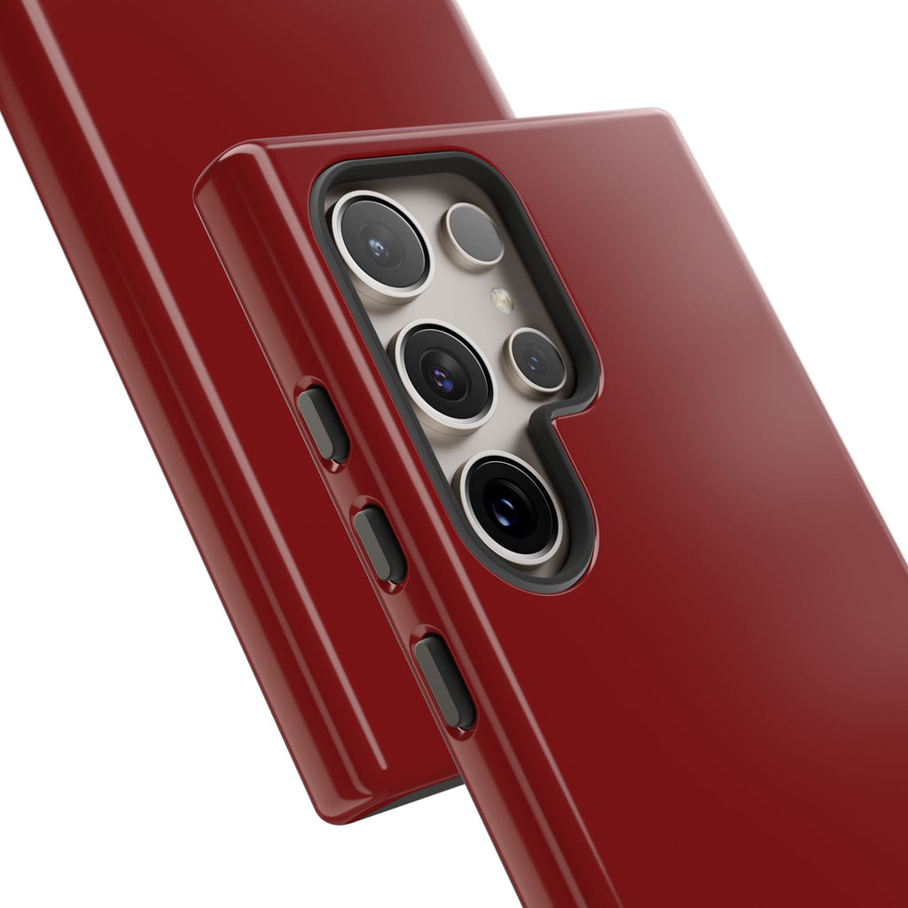 Dark Red Protective Phone Case
