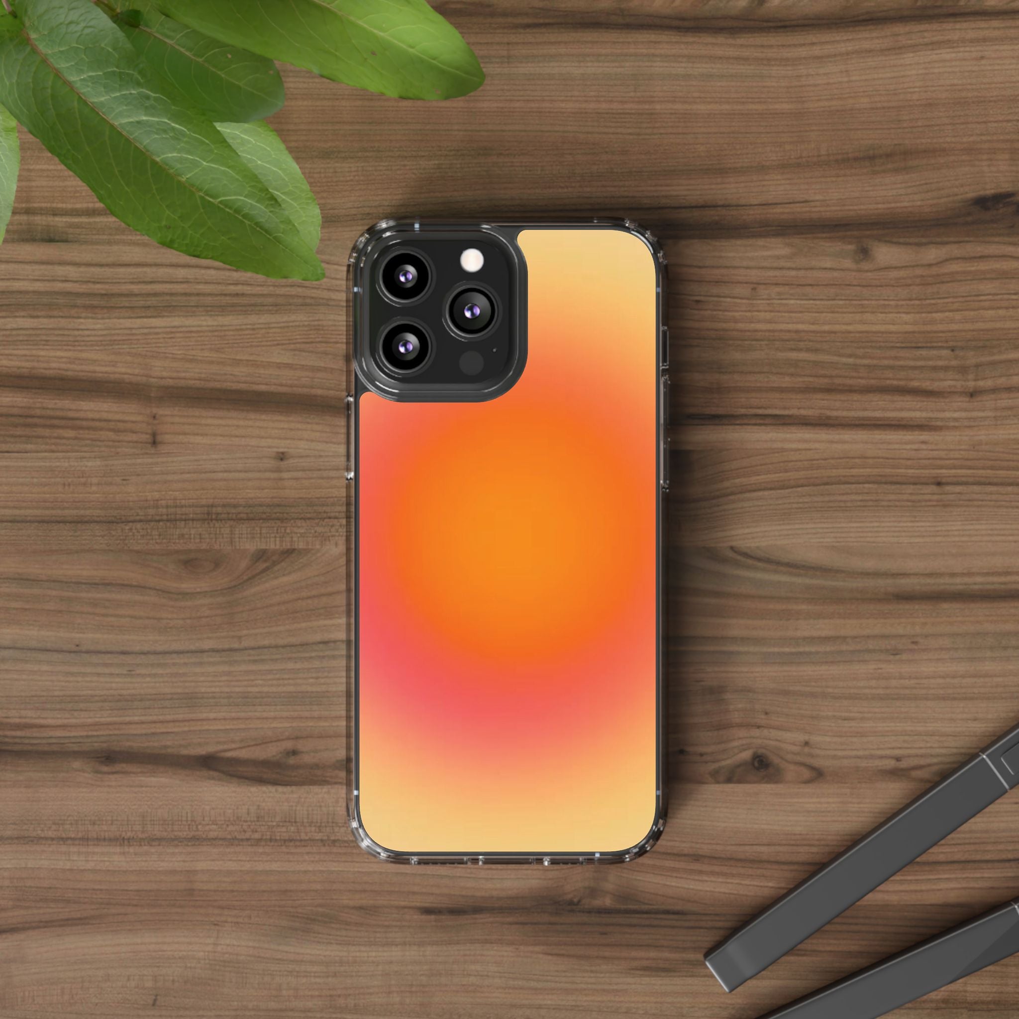 Clear Sunburst Protective Phone Case