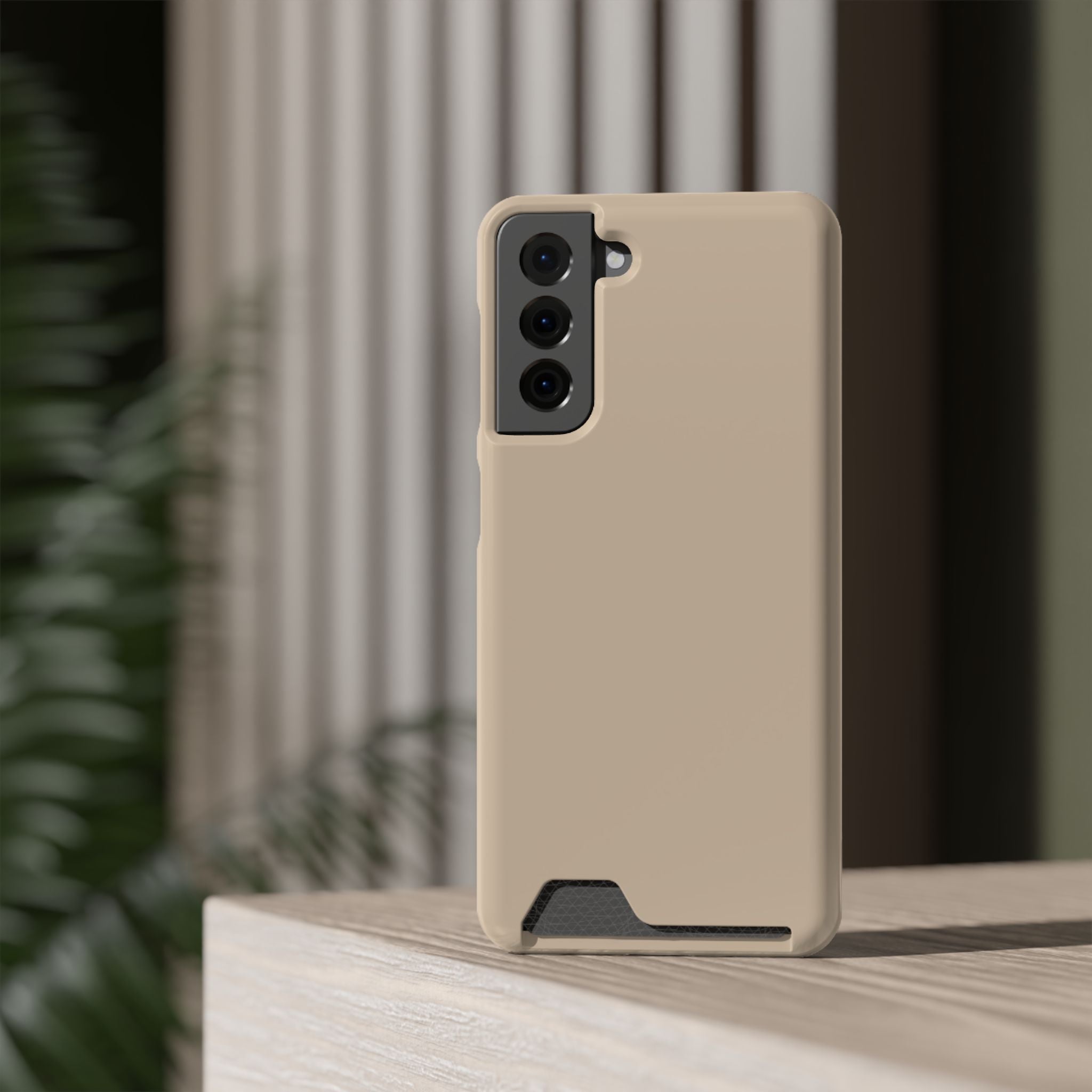 Beige Card-Holder Phone Case