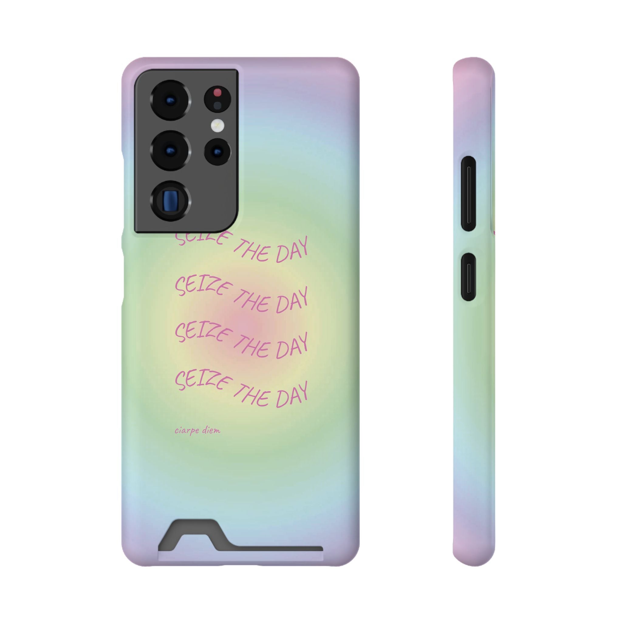 Bermuda Halo 'Seize The Day' Card Holder Phone Case