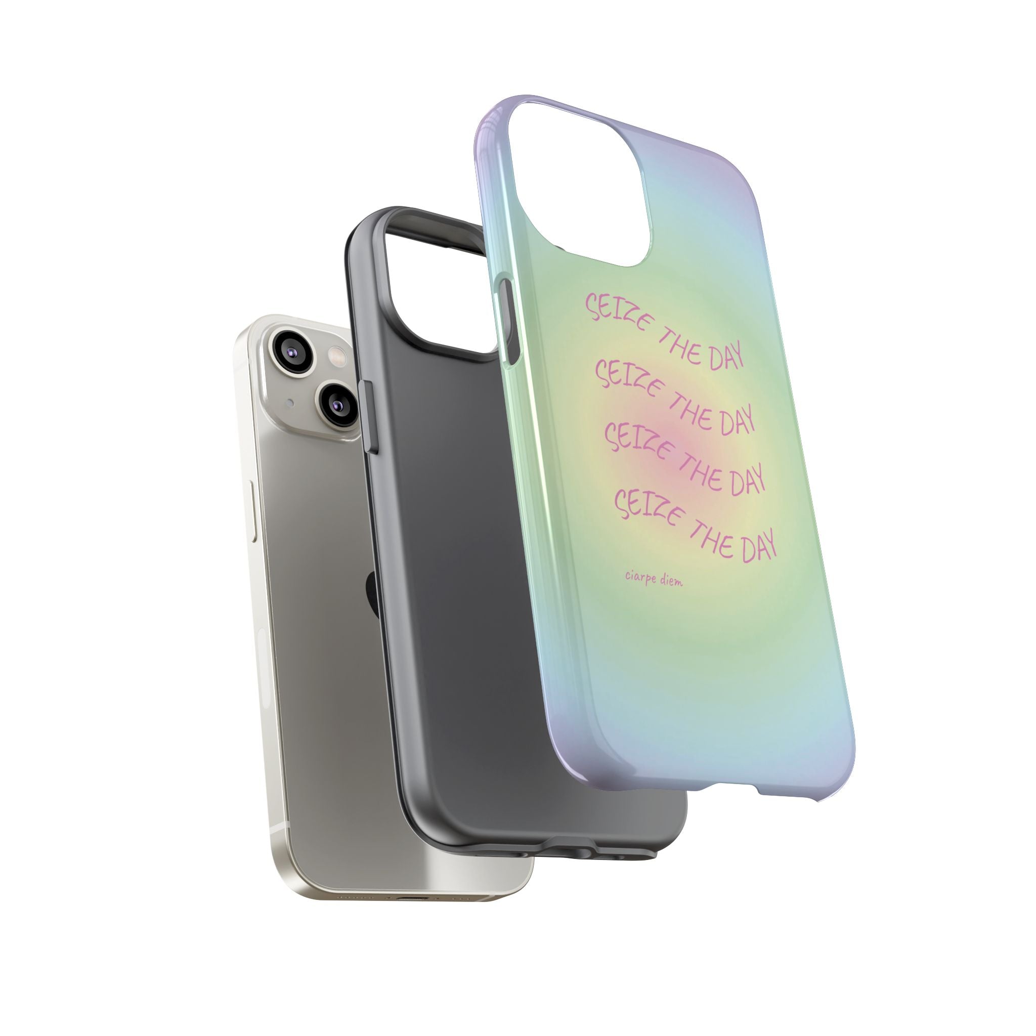 Bermuda Halo Seize The Day Pastel Gradient Tough Phone Case