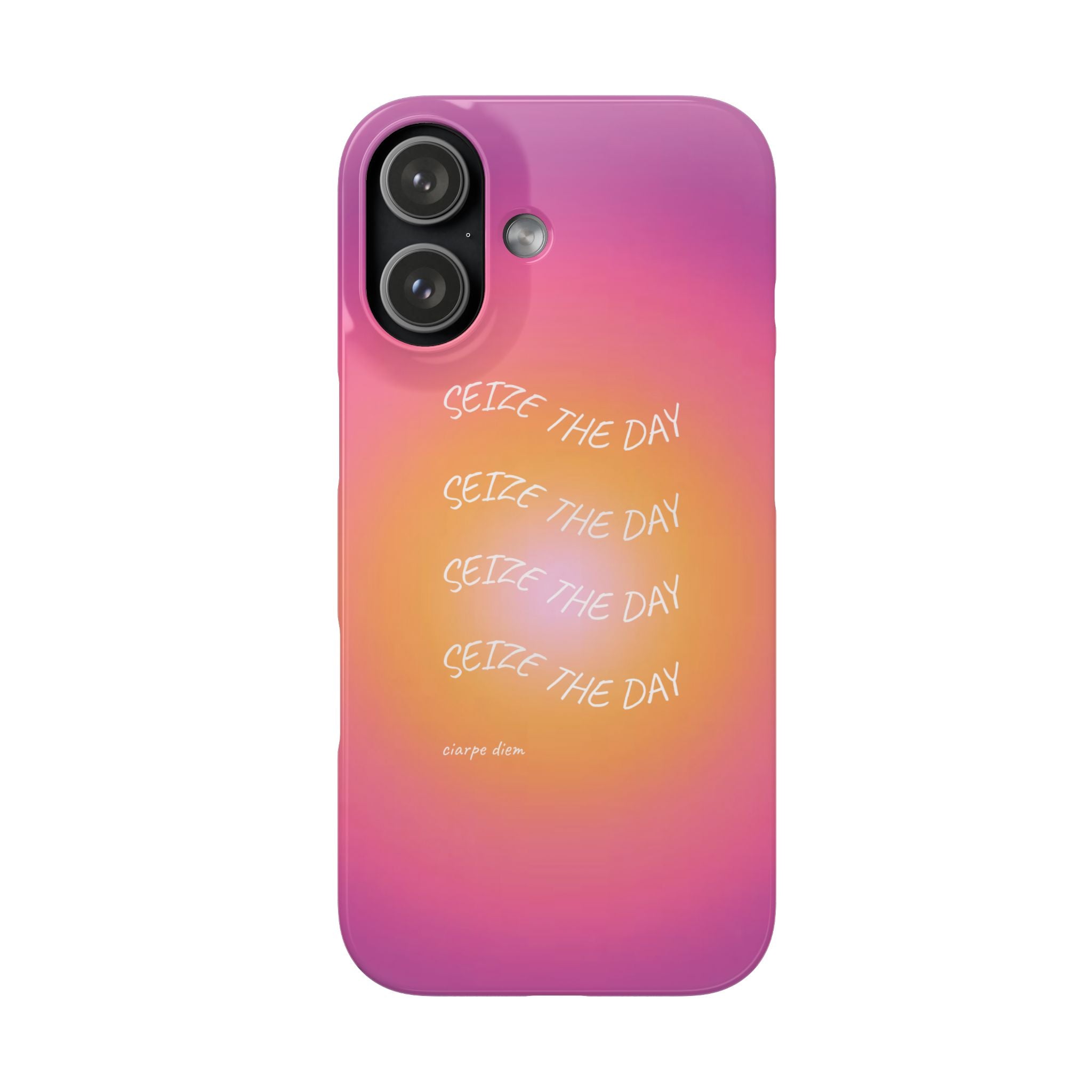 Carpe Diem Sunburst Gradient Snap Phone Case