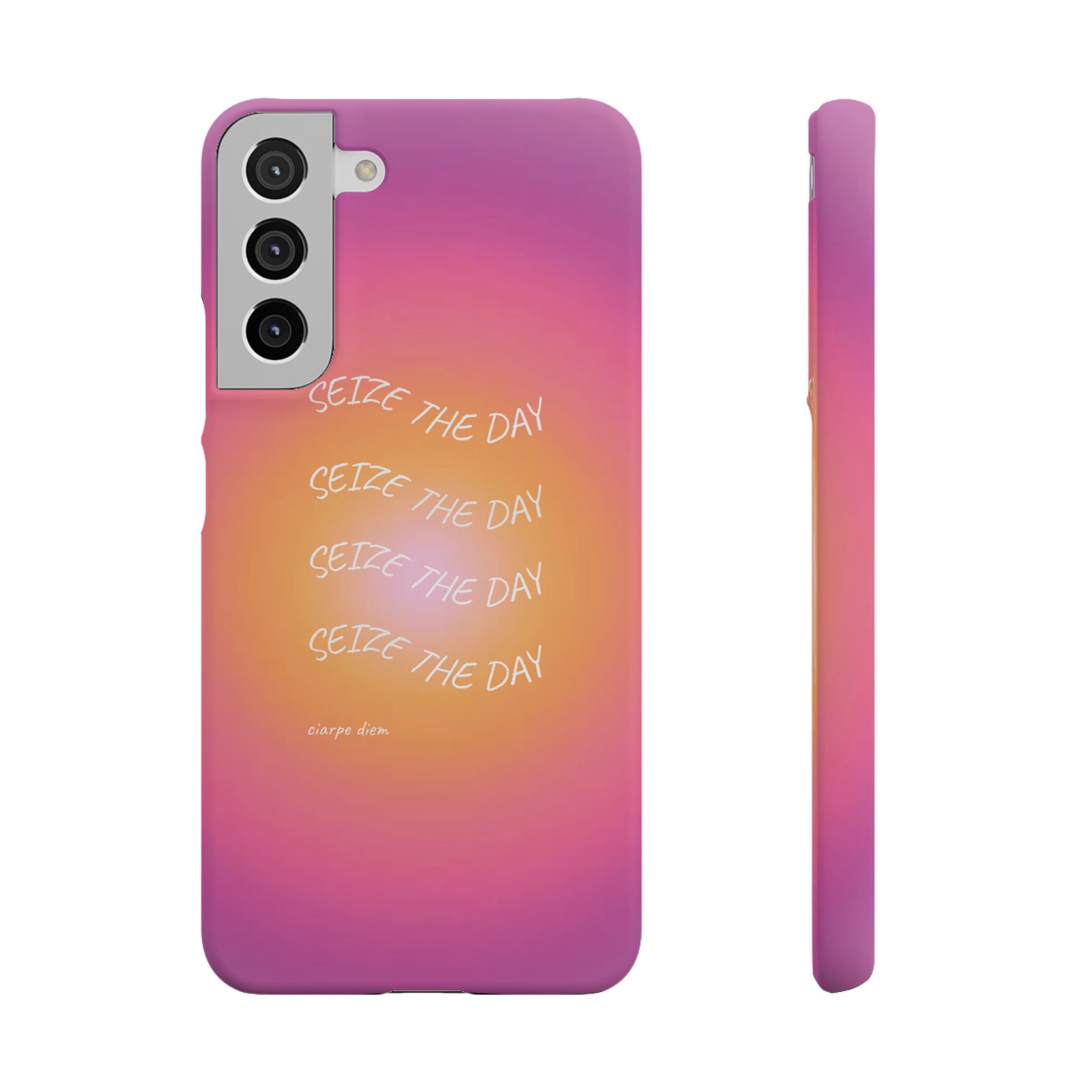 Carpe Diem Sunburst Gradient Snap Phone Case
