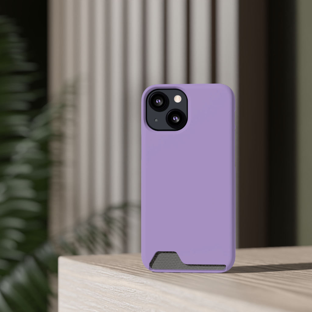 Lilac Card Holder Phone Case