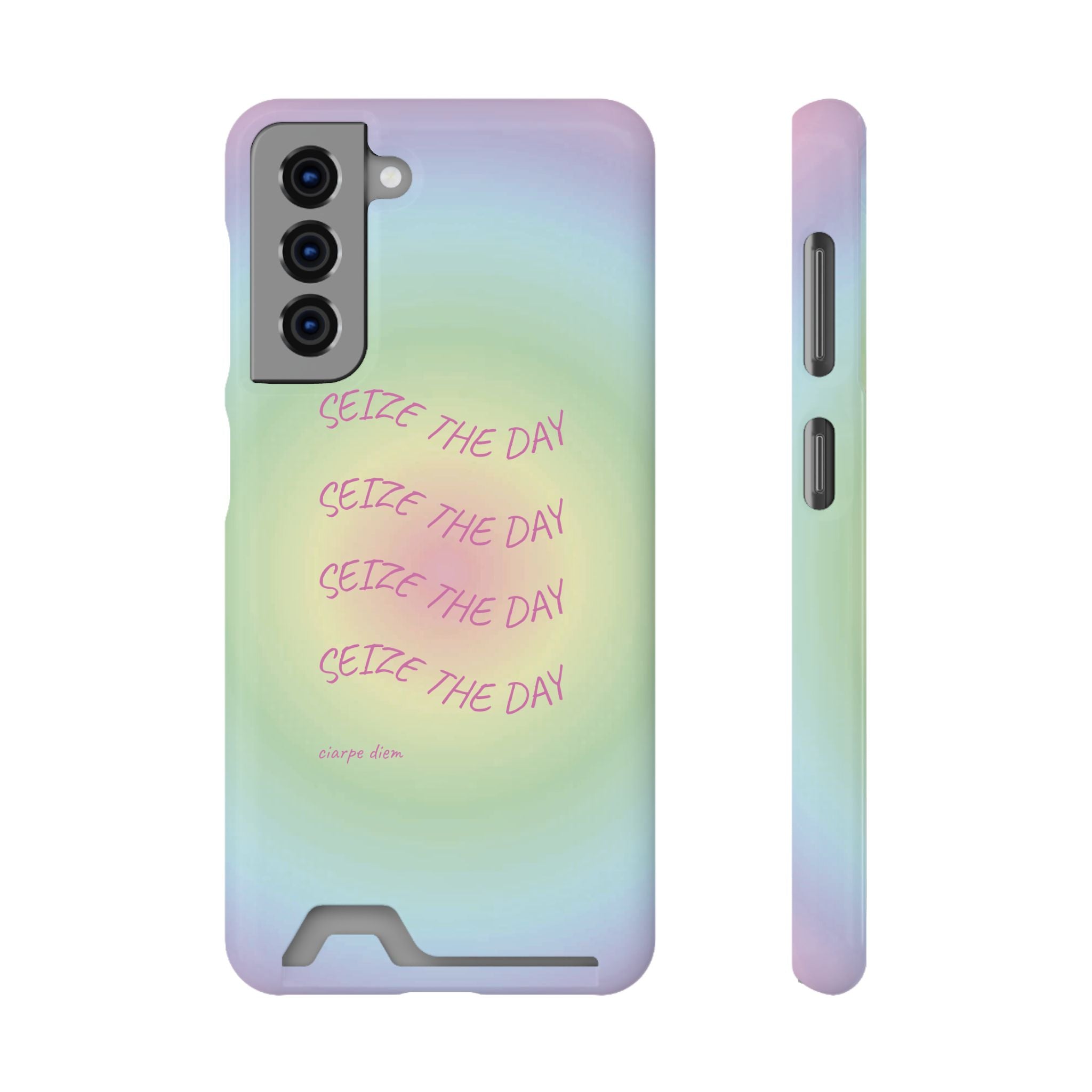 Bermuda Halo 'Seize The Day' Card Holder Phone Case