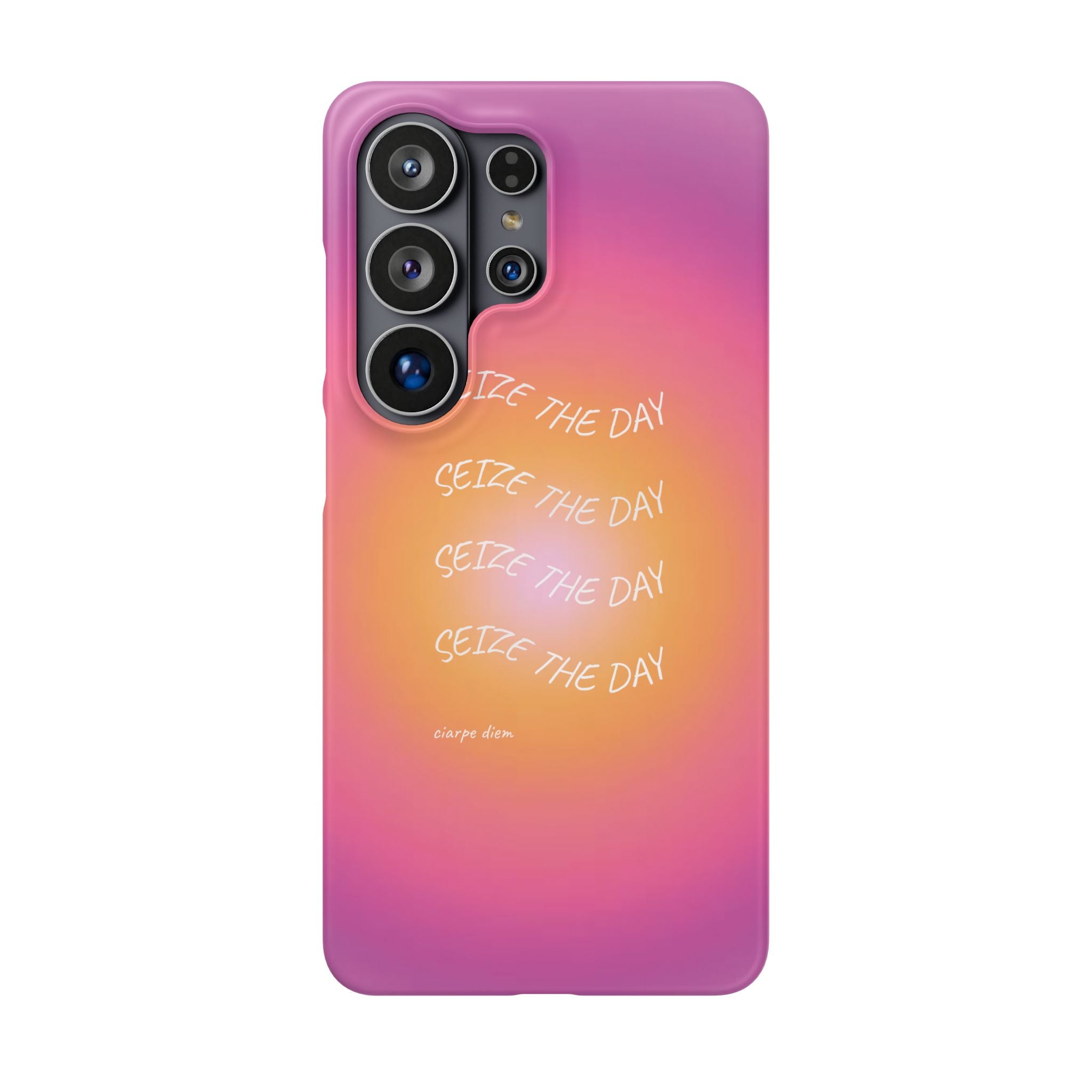 Carpe Diem Sunburst Gradient Snap Phone Case