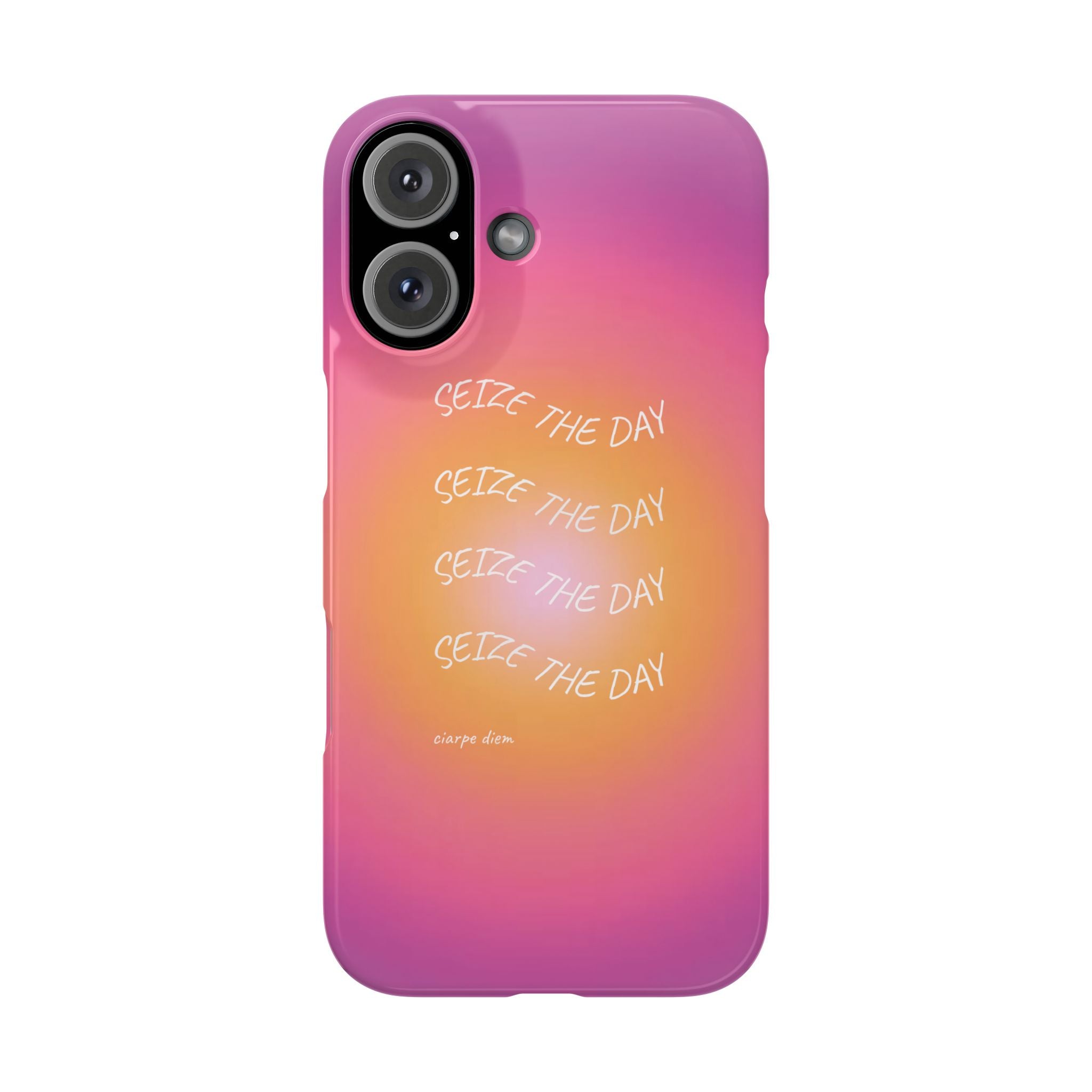 Carpe Diem Sunburst Gradient Snap Phone Case