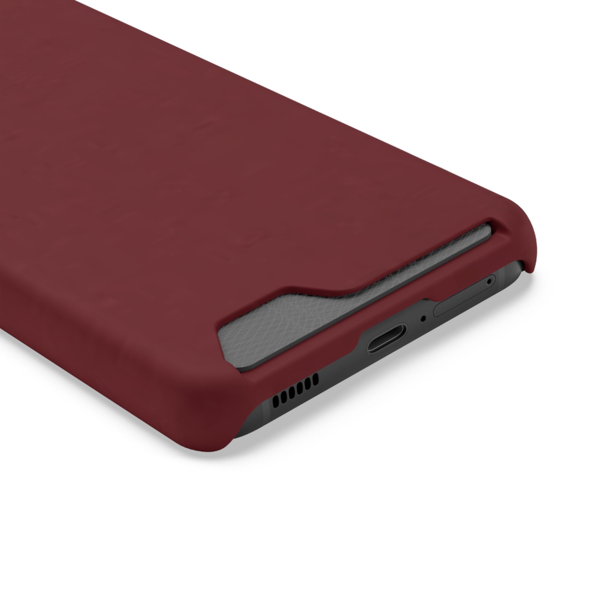 Dark Cherry Card Holder Phone Case