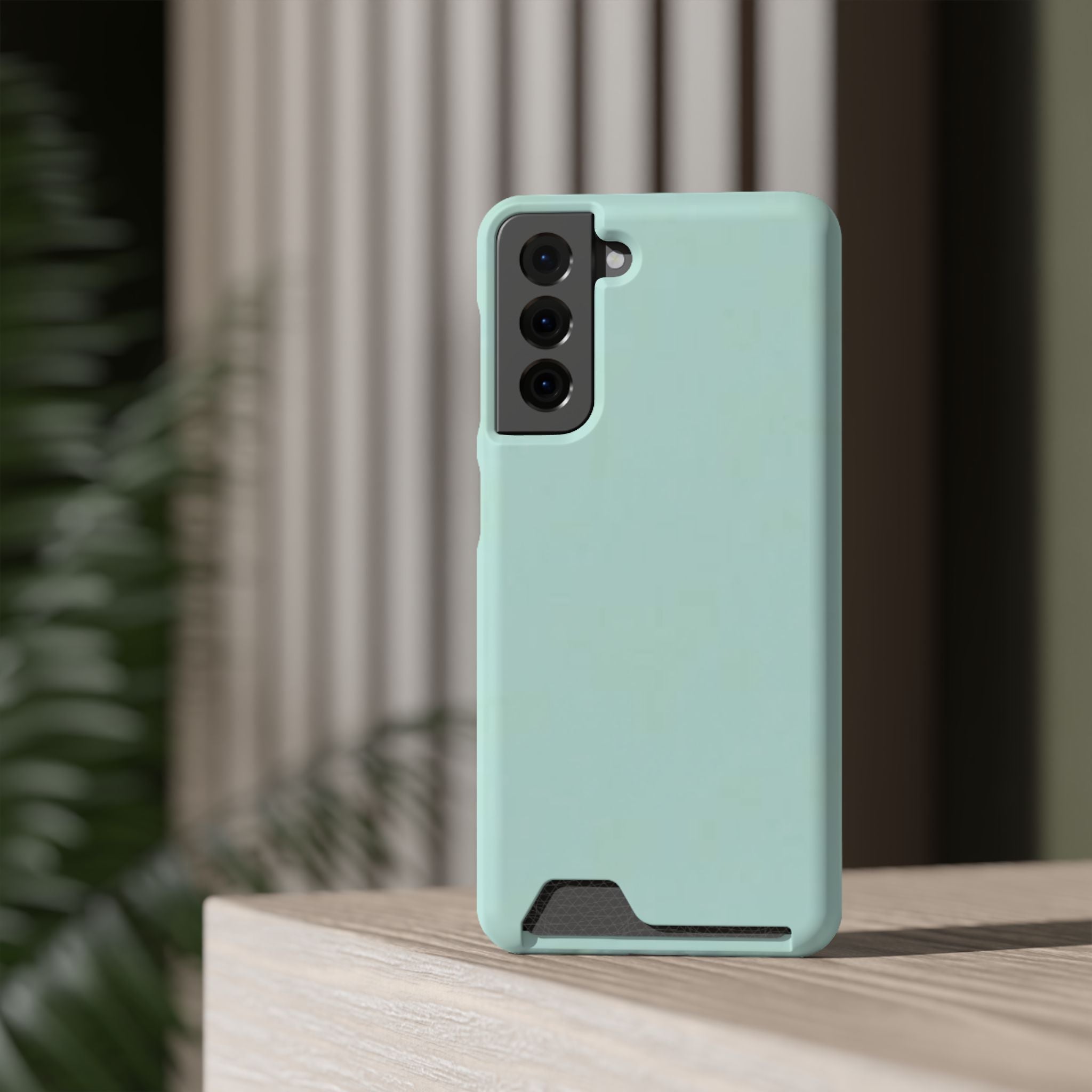 Light Mint Card Holder Phone Case