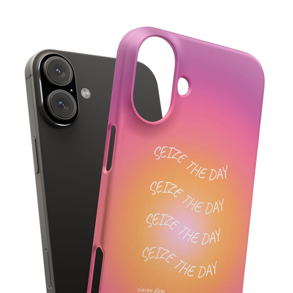 Carpe Diem Sunburst Gradient Snap Phone Case