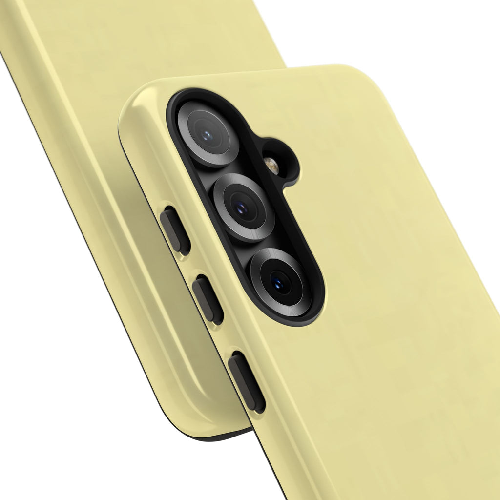 Pale Yellow Protective Phone Case