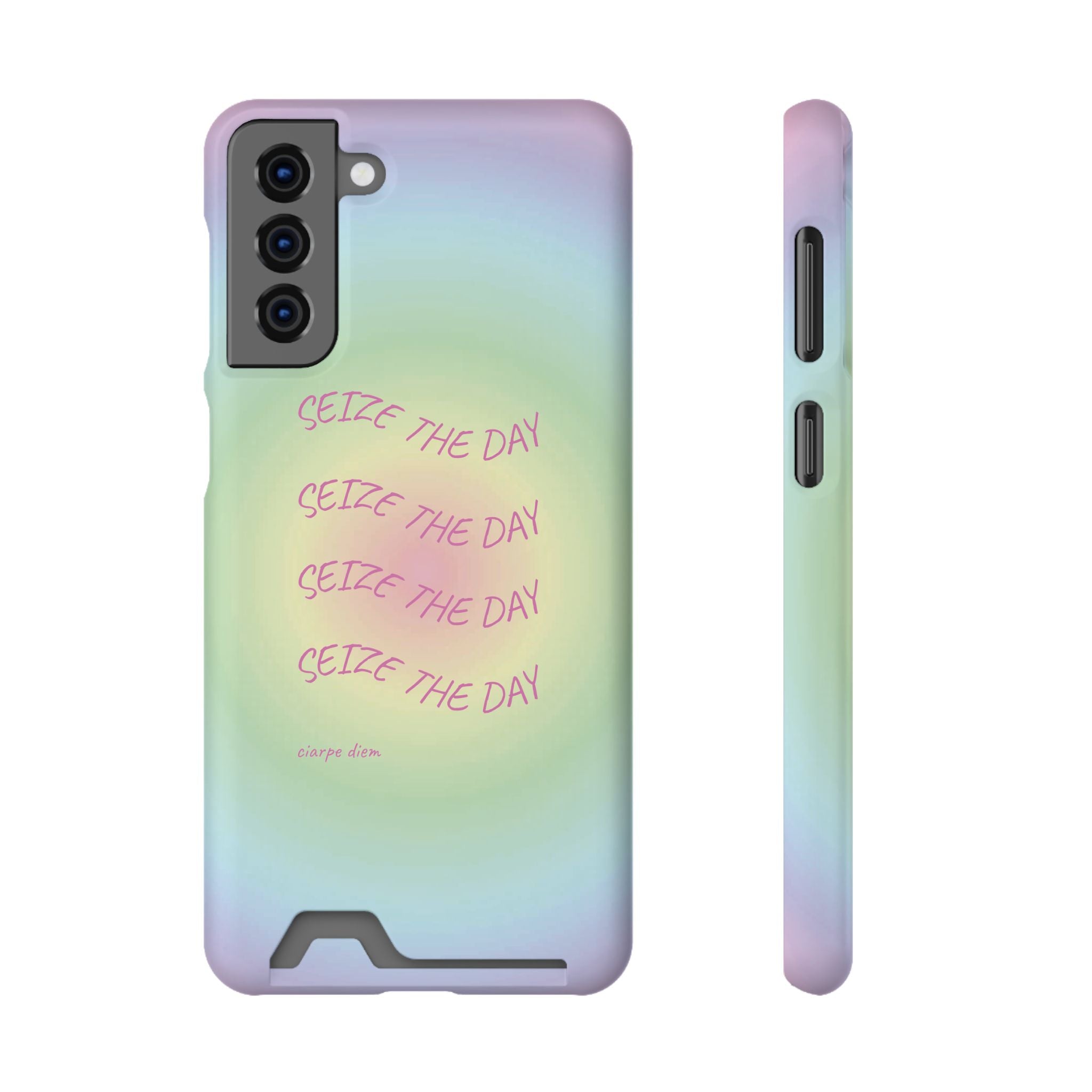 Bermuda Halo 'Seize The Day' Card Holder Phone Case
