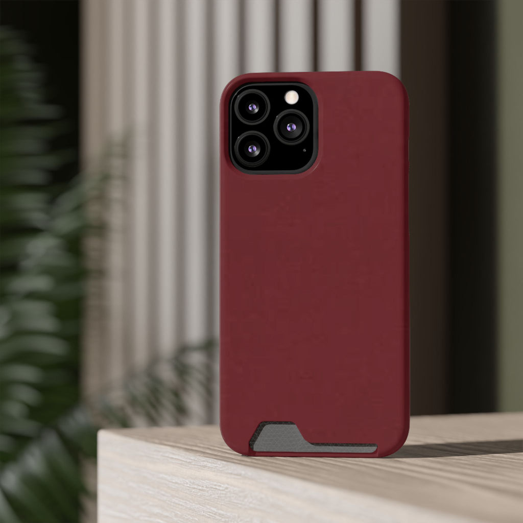 Dark Cherry Card Holder Phone Case