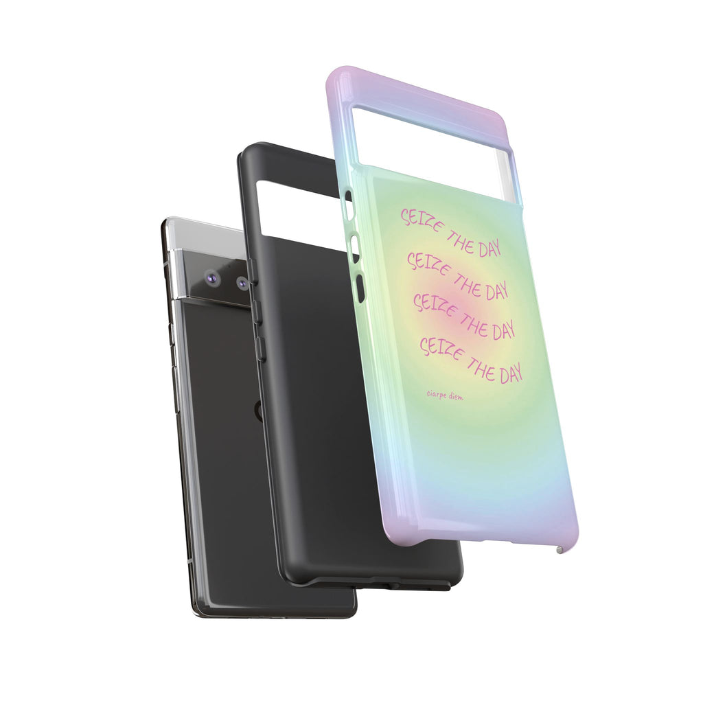 Bermuda Halo Seize The Day Pastel Gradient Tough Phone Case