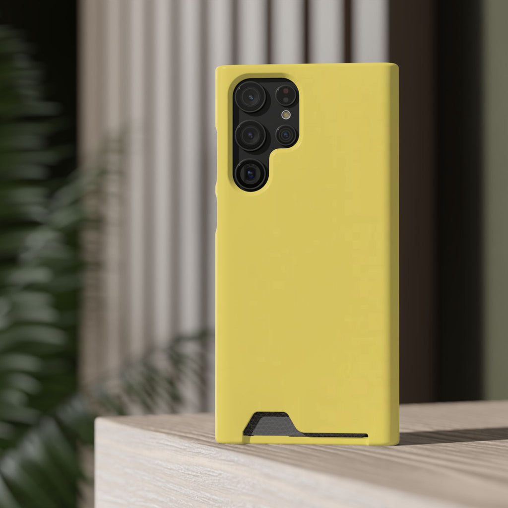 Yellow Card-Holder Phone Case