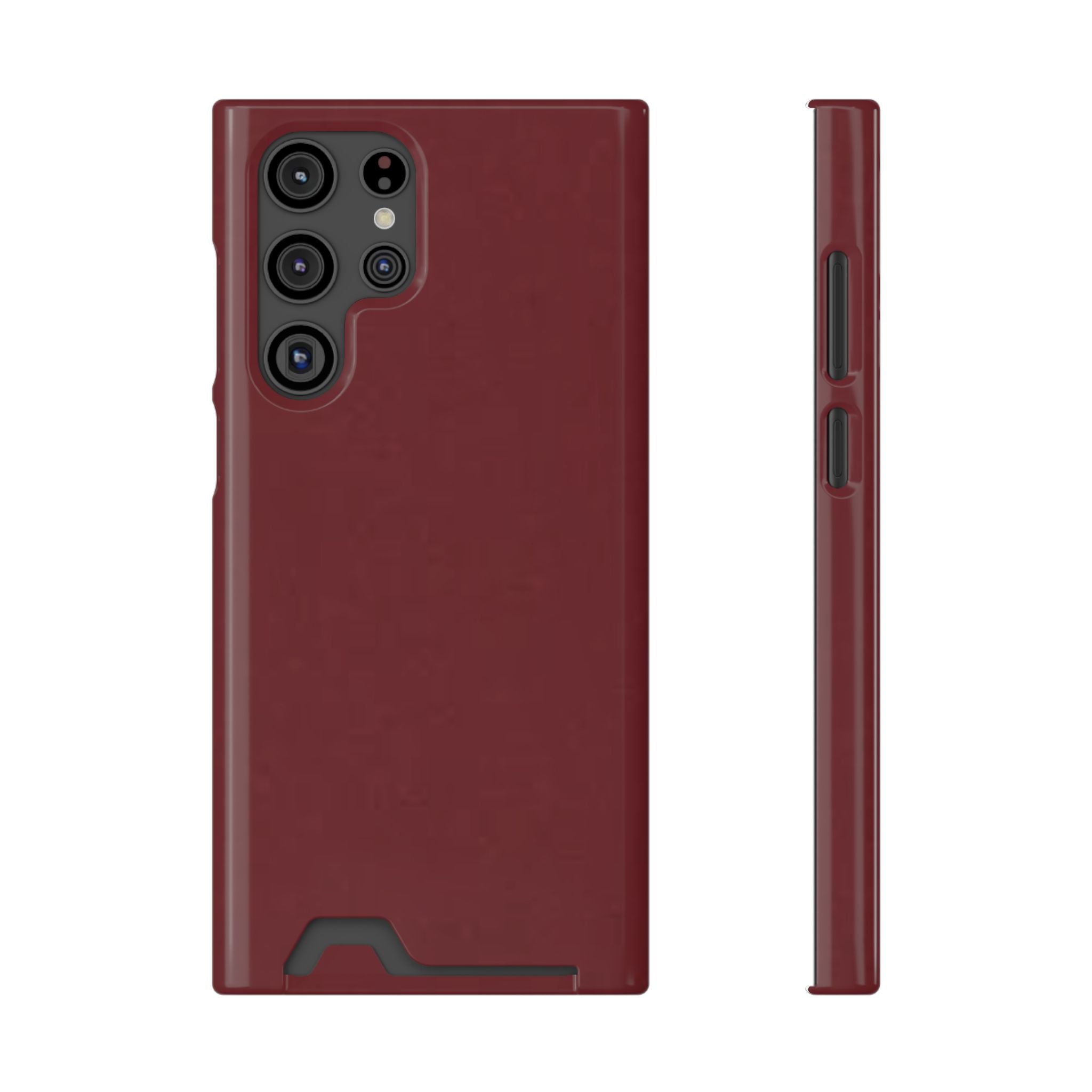 Dark Cherry Card Holder Phone Case
