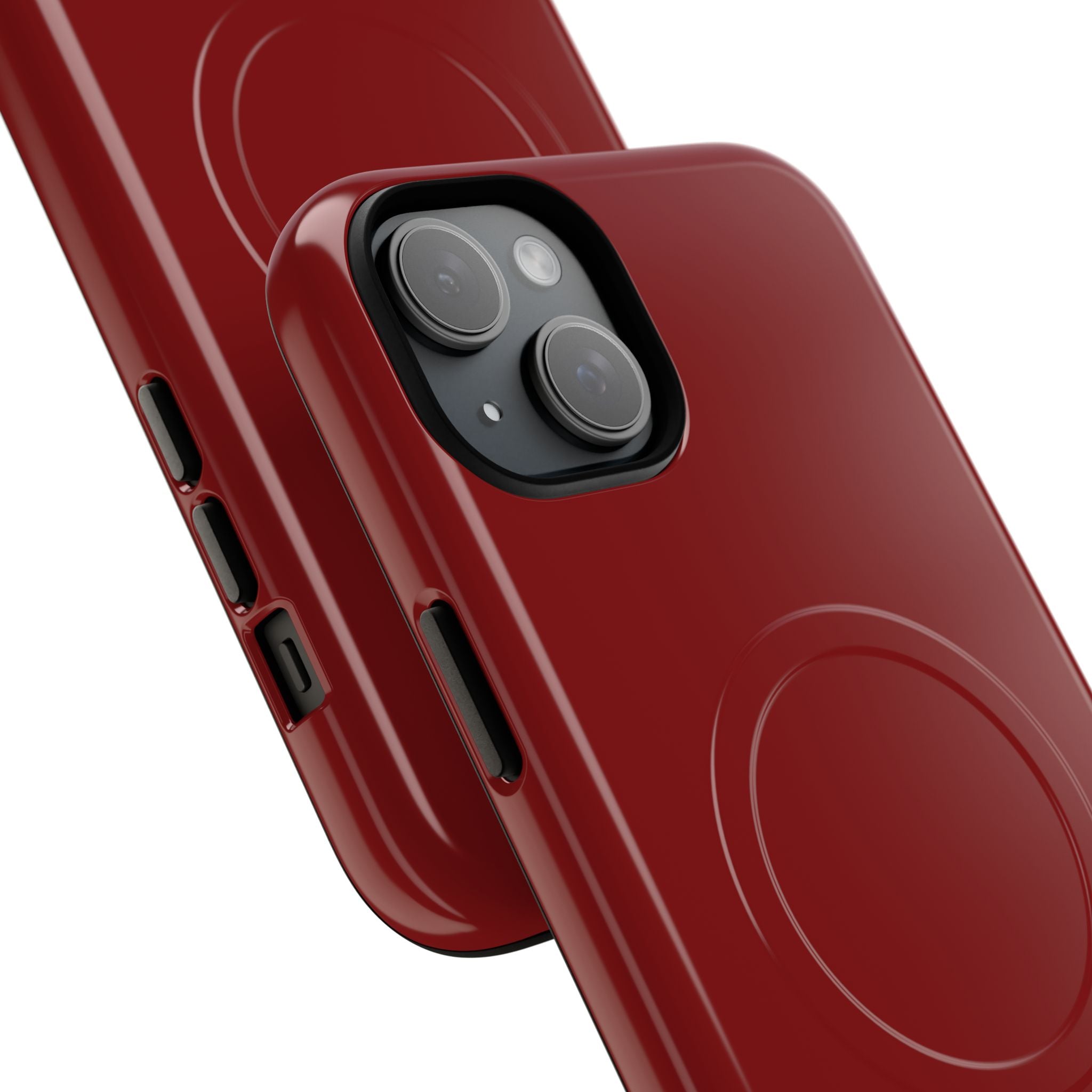 Dark Red MagSafe Protective Phone Case