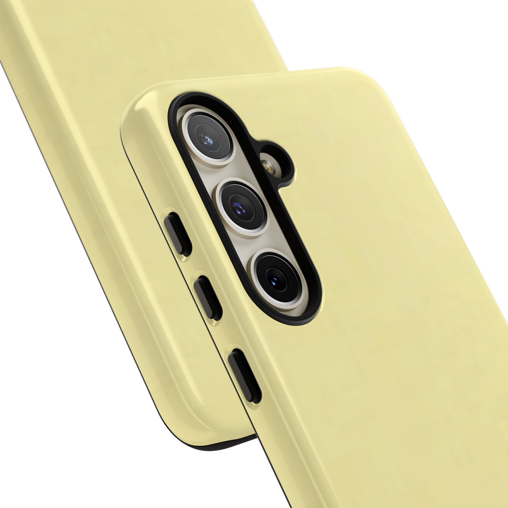 Pale Yellow Protective Phone Case