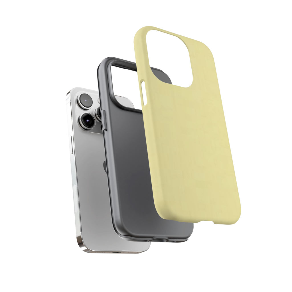 Pale Yellow Protective Phone Case