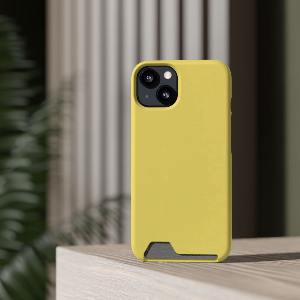 Yellow Card-Holder Phone Case