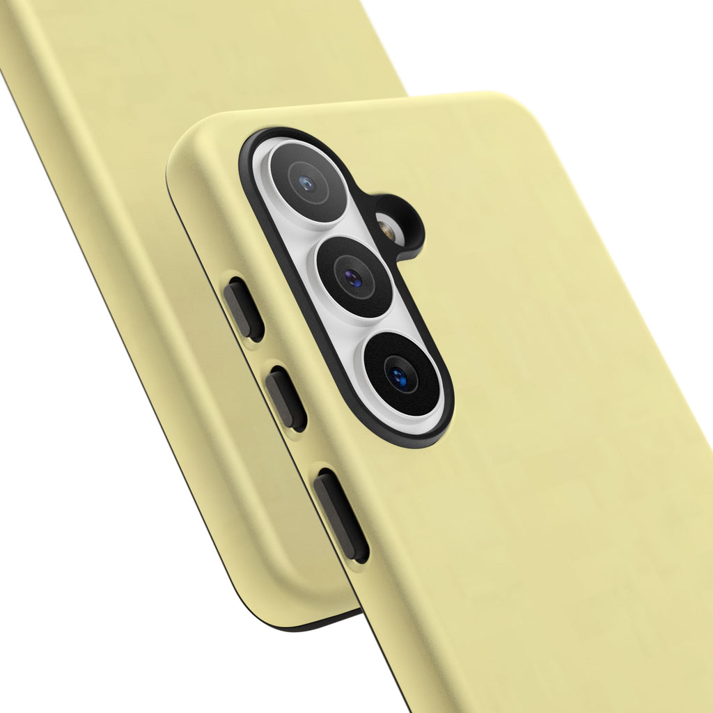 Pale Yellow Protective Phone Case