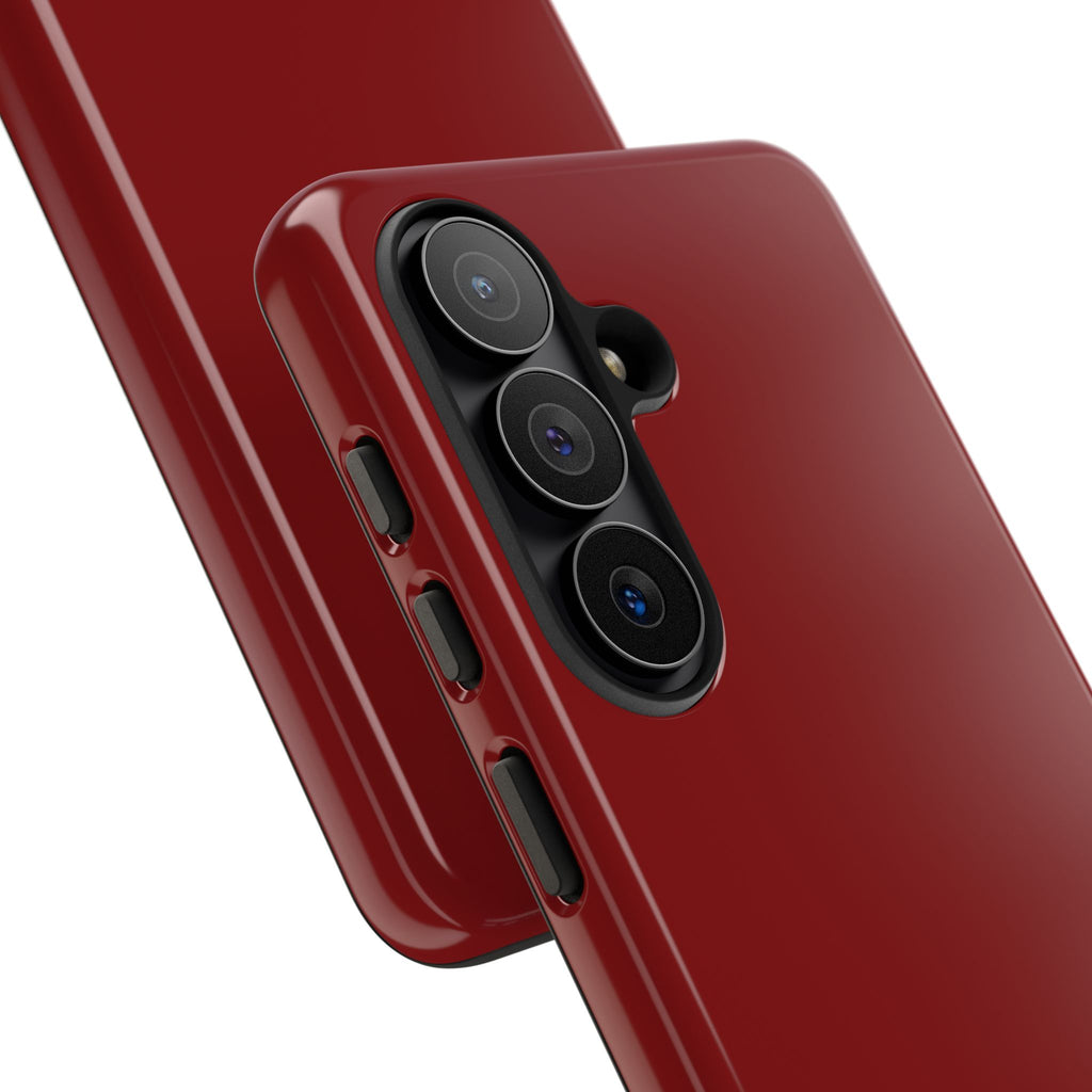Dark Red Protective Phone Case