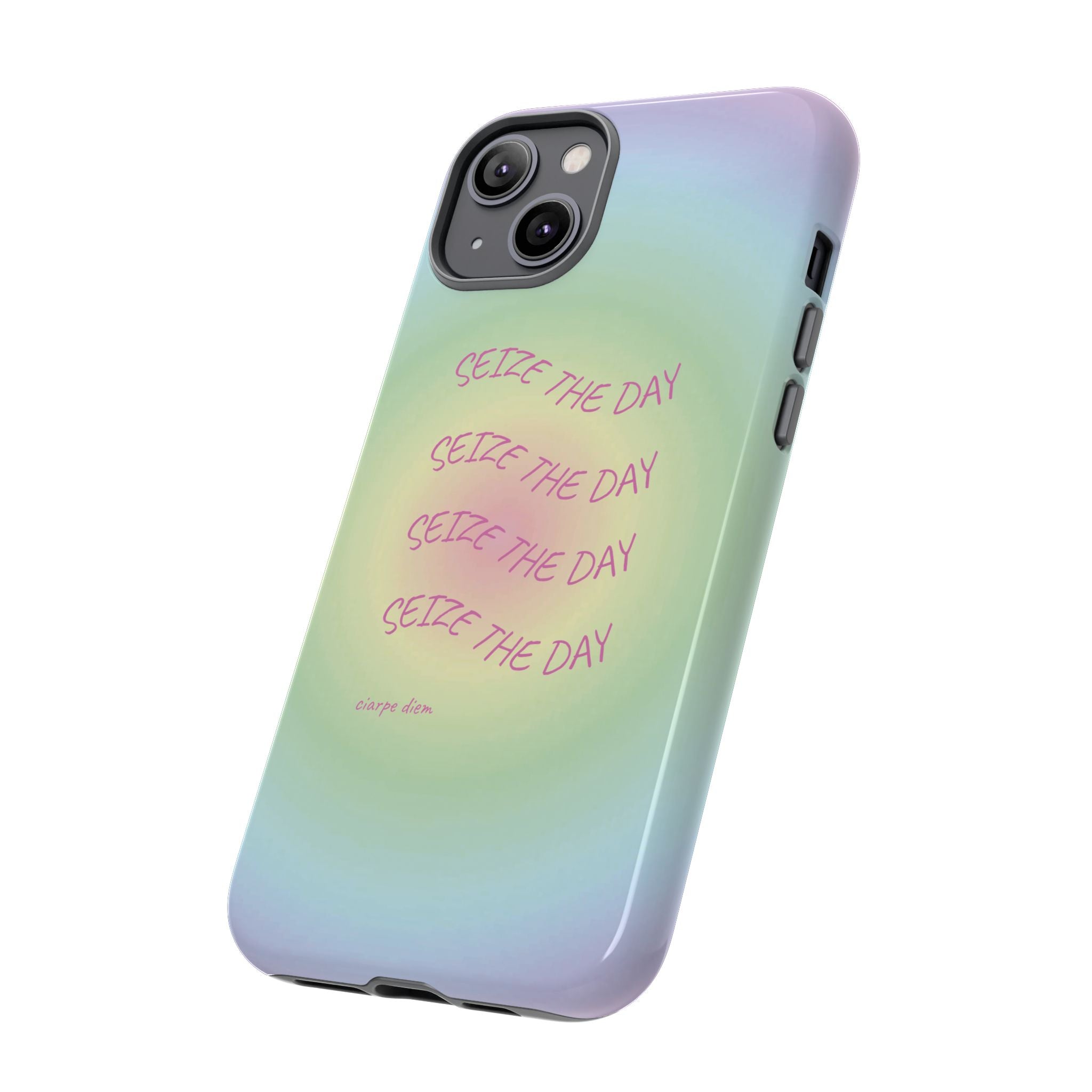 Bermuda Halo Seize The Day Pastel Gradient Tough Phone Case
