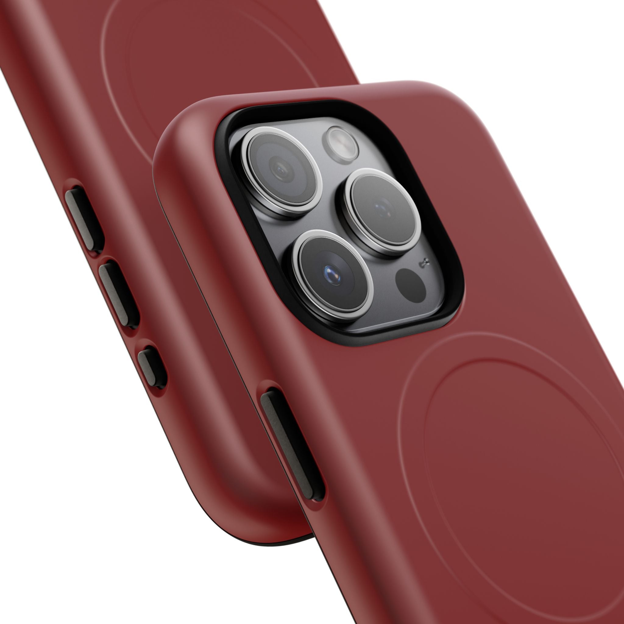 Dark Red MagSafe Protective Phone Case