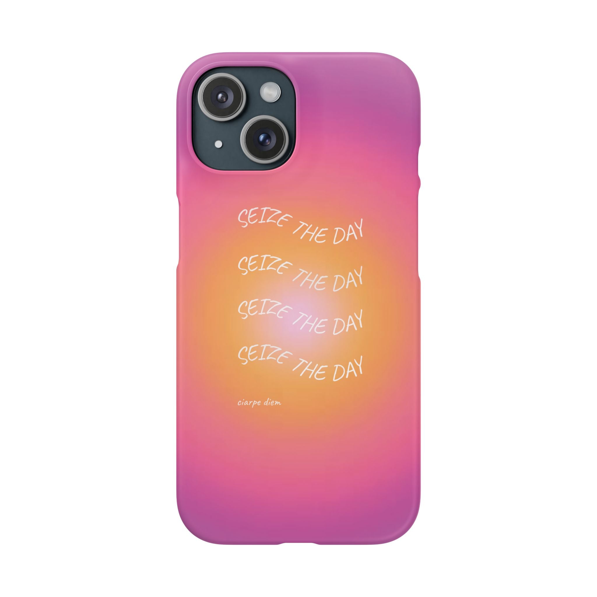 Carpe Diem Sunburst Gradient Snap Phone Case