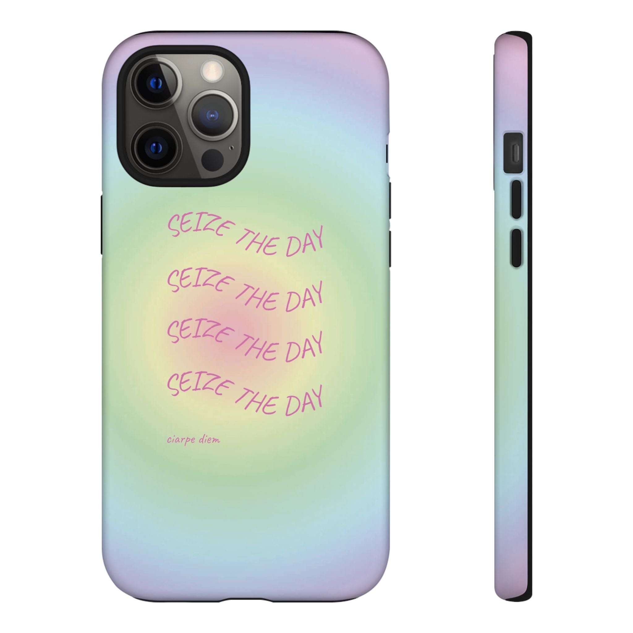 Bermuda Halo Seize The Day Pastel Gradient Tough Phone Case