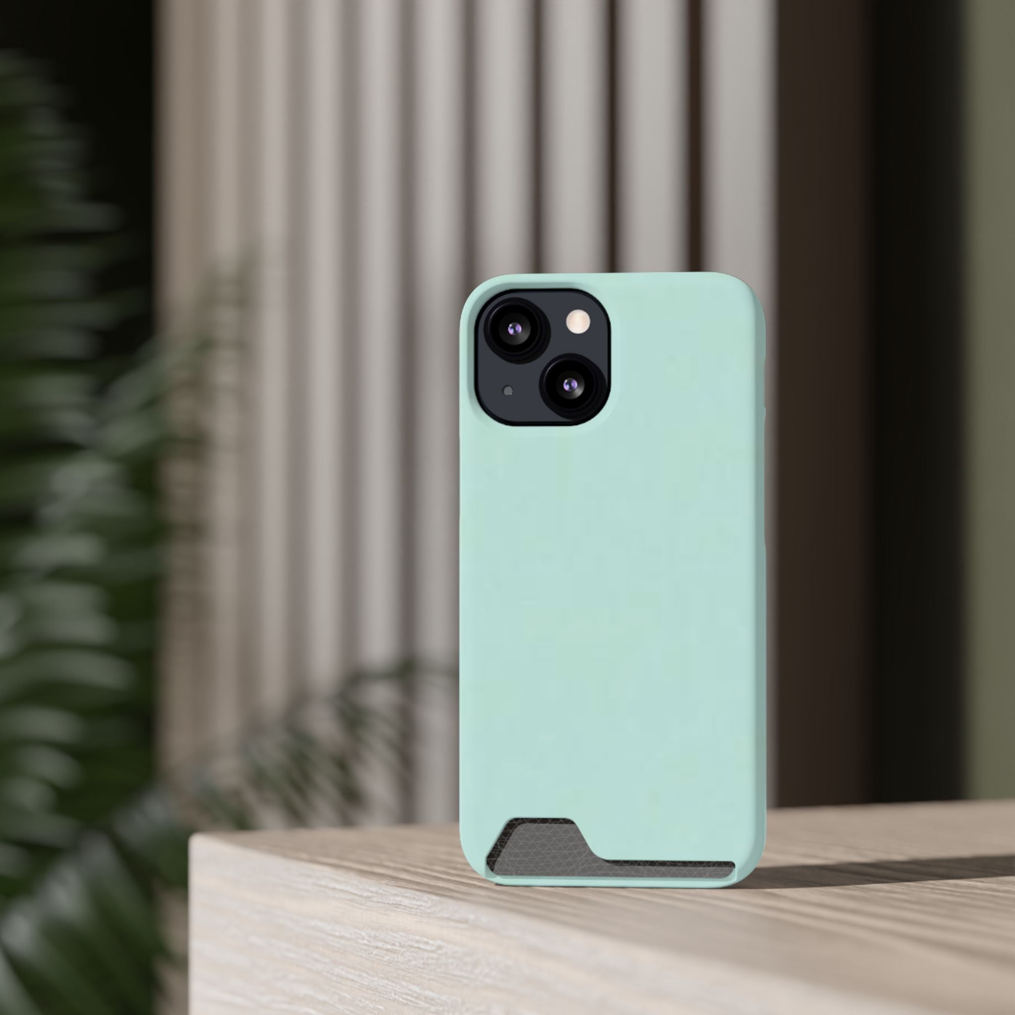 Light Mint Card Holder Phone Case