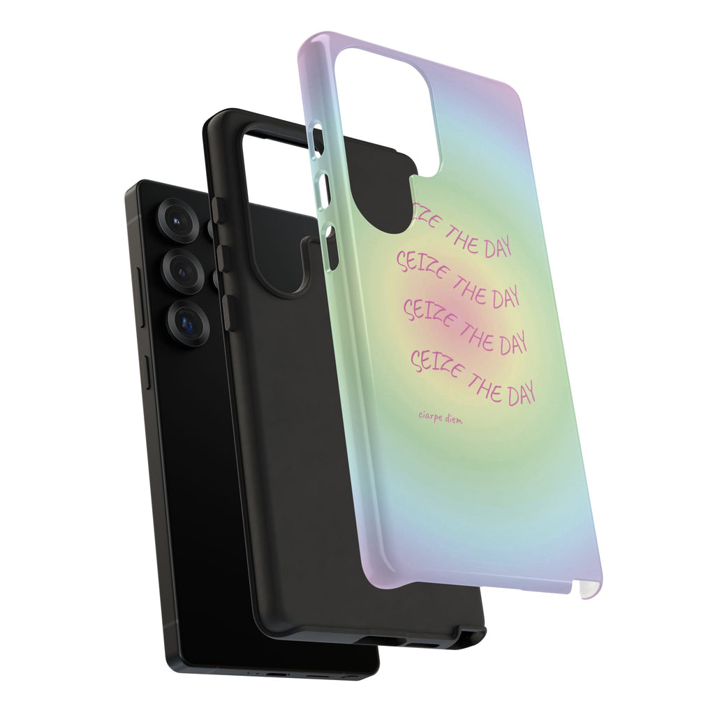 Bermuda Halo Seize The Day Pastel Gradient Tough Phone Case
