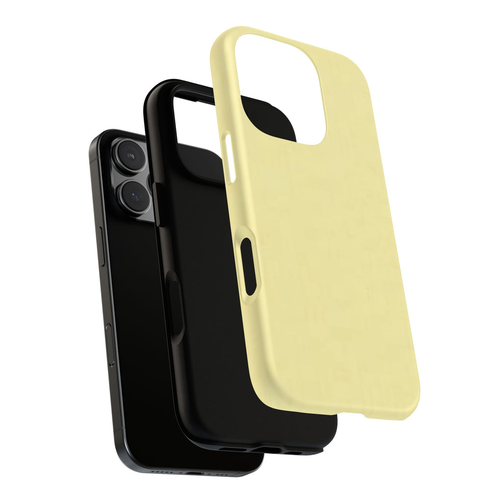 Pale Yellow Protective Phone Case