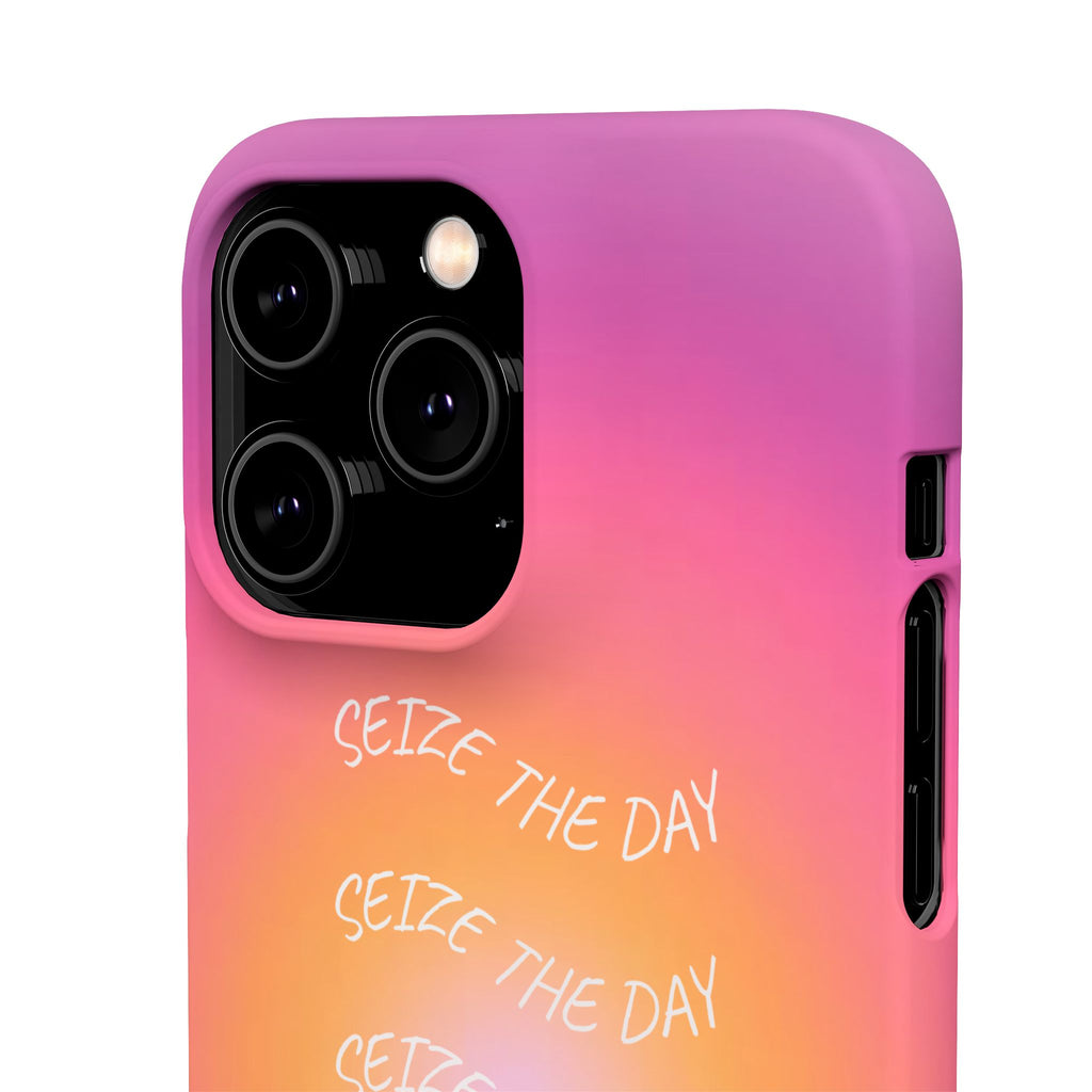 Carpe Diem Sunburst Gradient Snap Phone Case