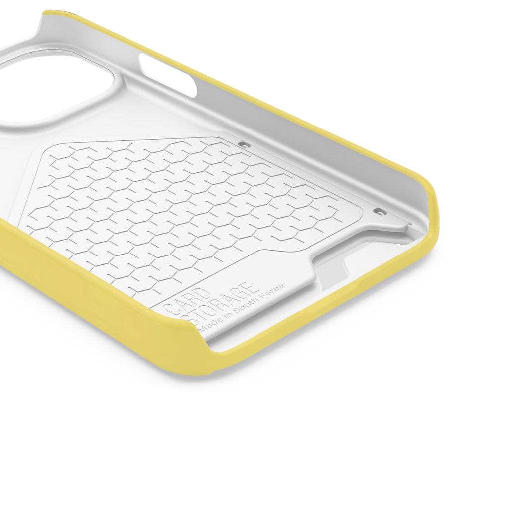 Yellow Card-Holder Phone Case