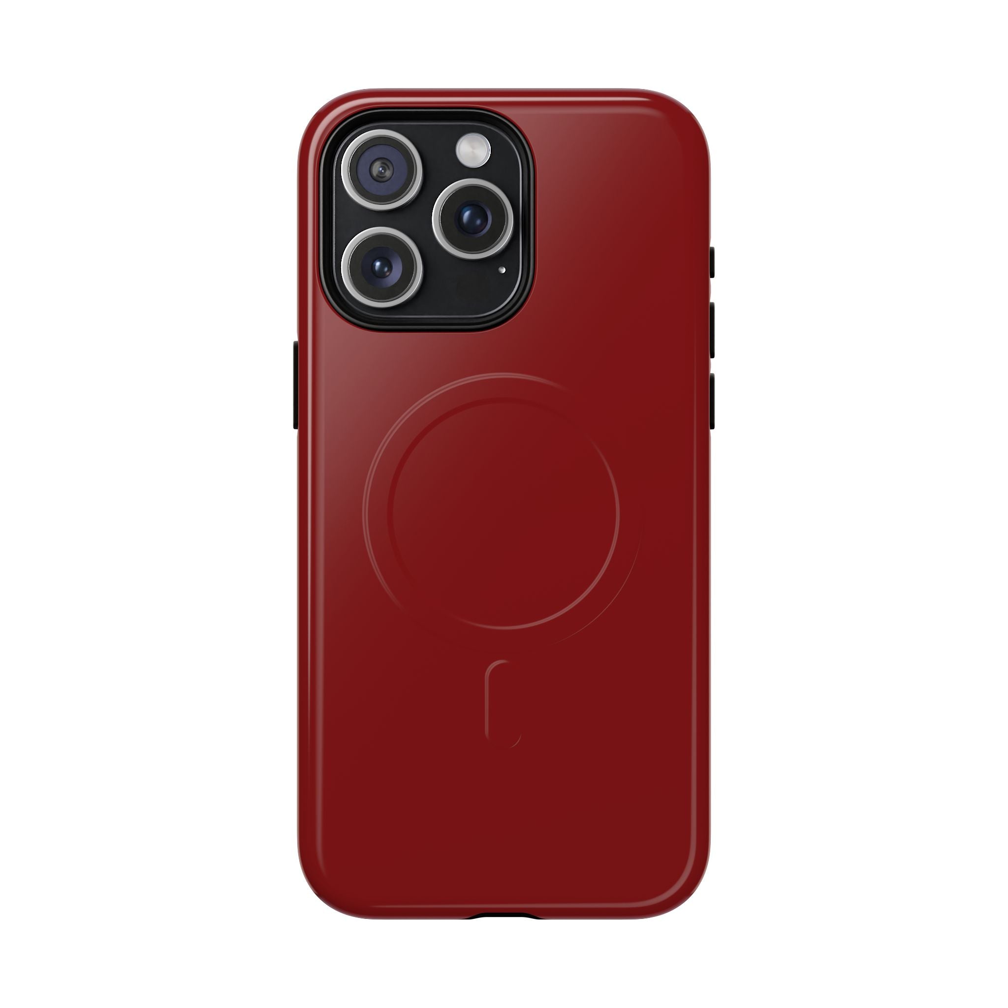 Dark Red MagSafe Protective Phone Case