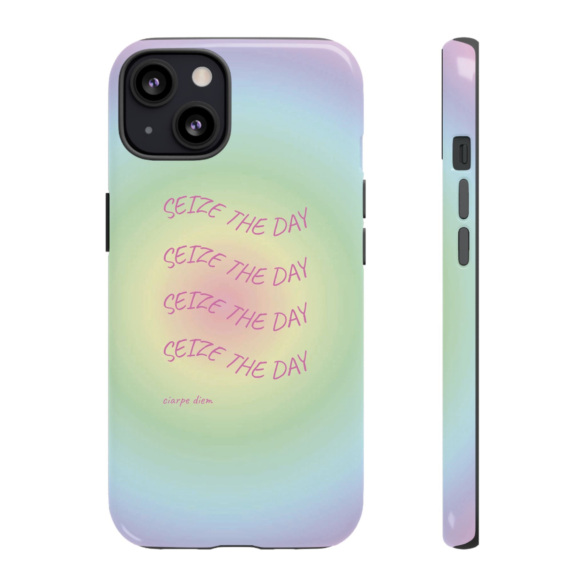 Bermuda Halo Seize The Day Pastel Gradient Tough Phone Case