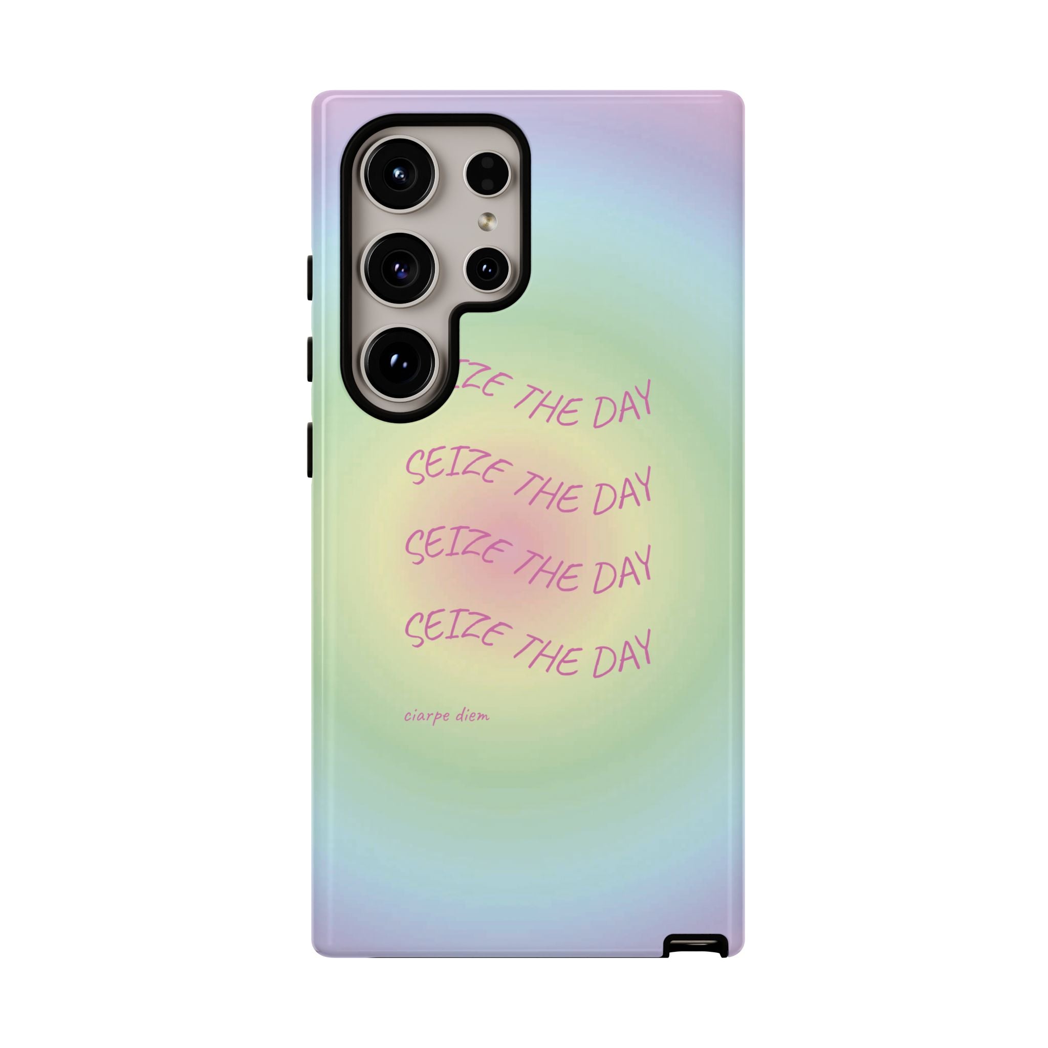 Bermuda Halo Seize The Day Pastel Gradient Tough Phone Case