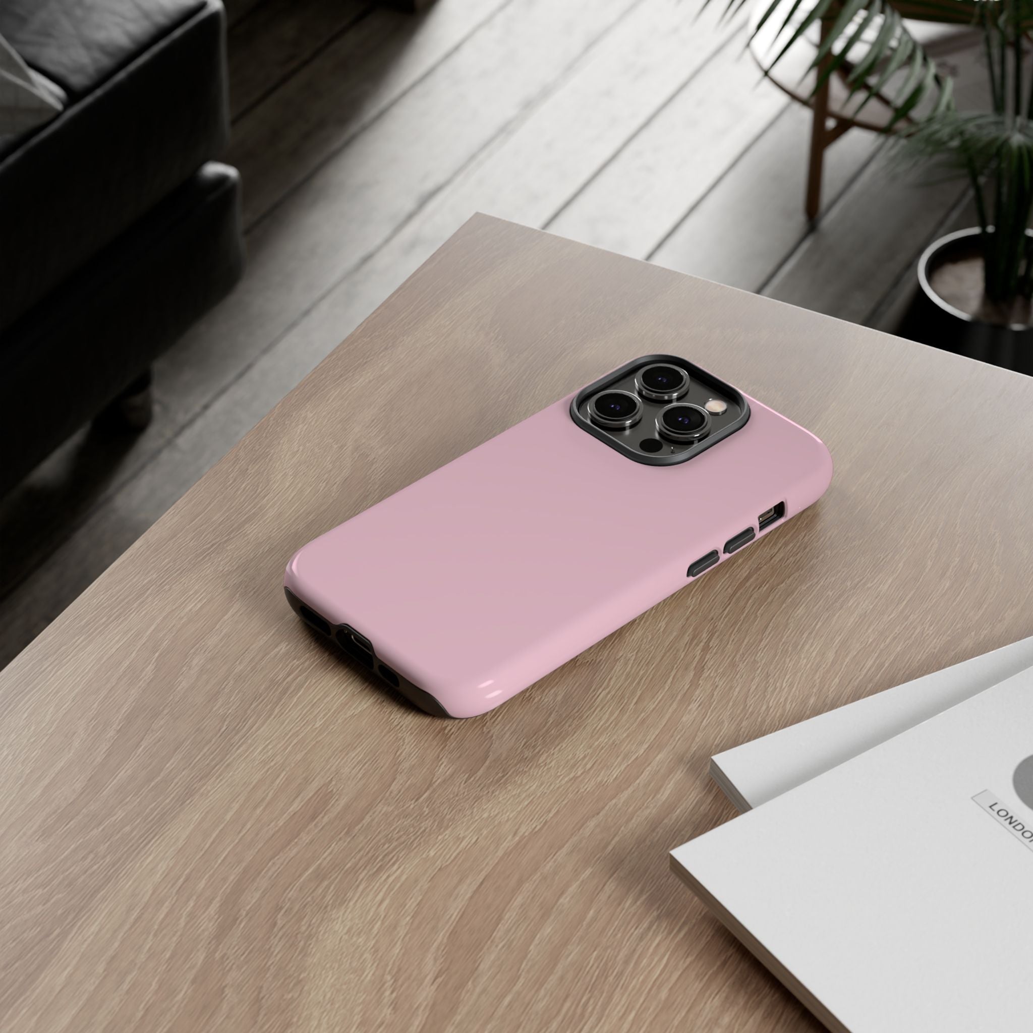 Pale Pink Protective Phone Case