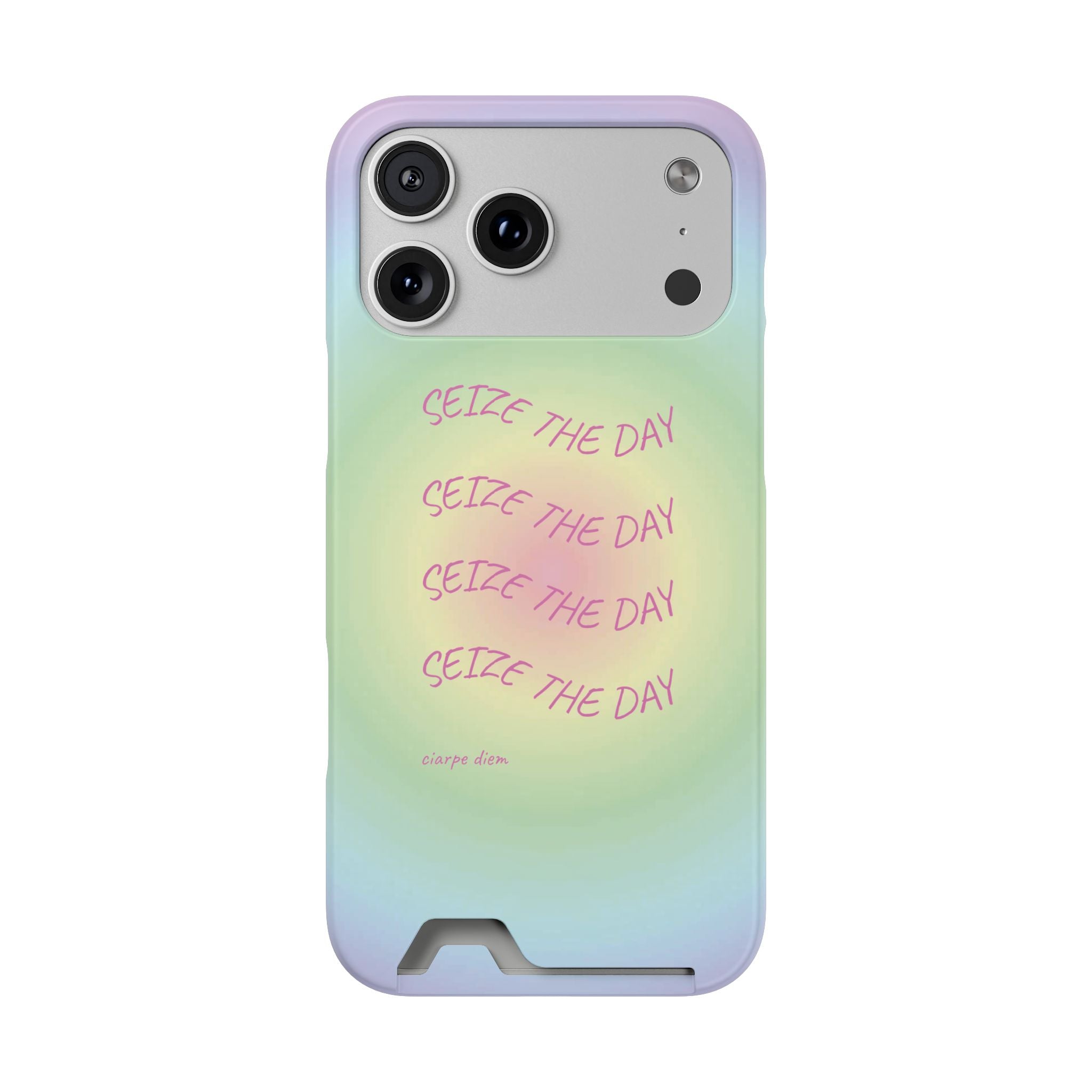 Bermuda Halo 'Seize The Day' Card Holder Phone Case