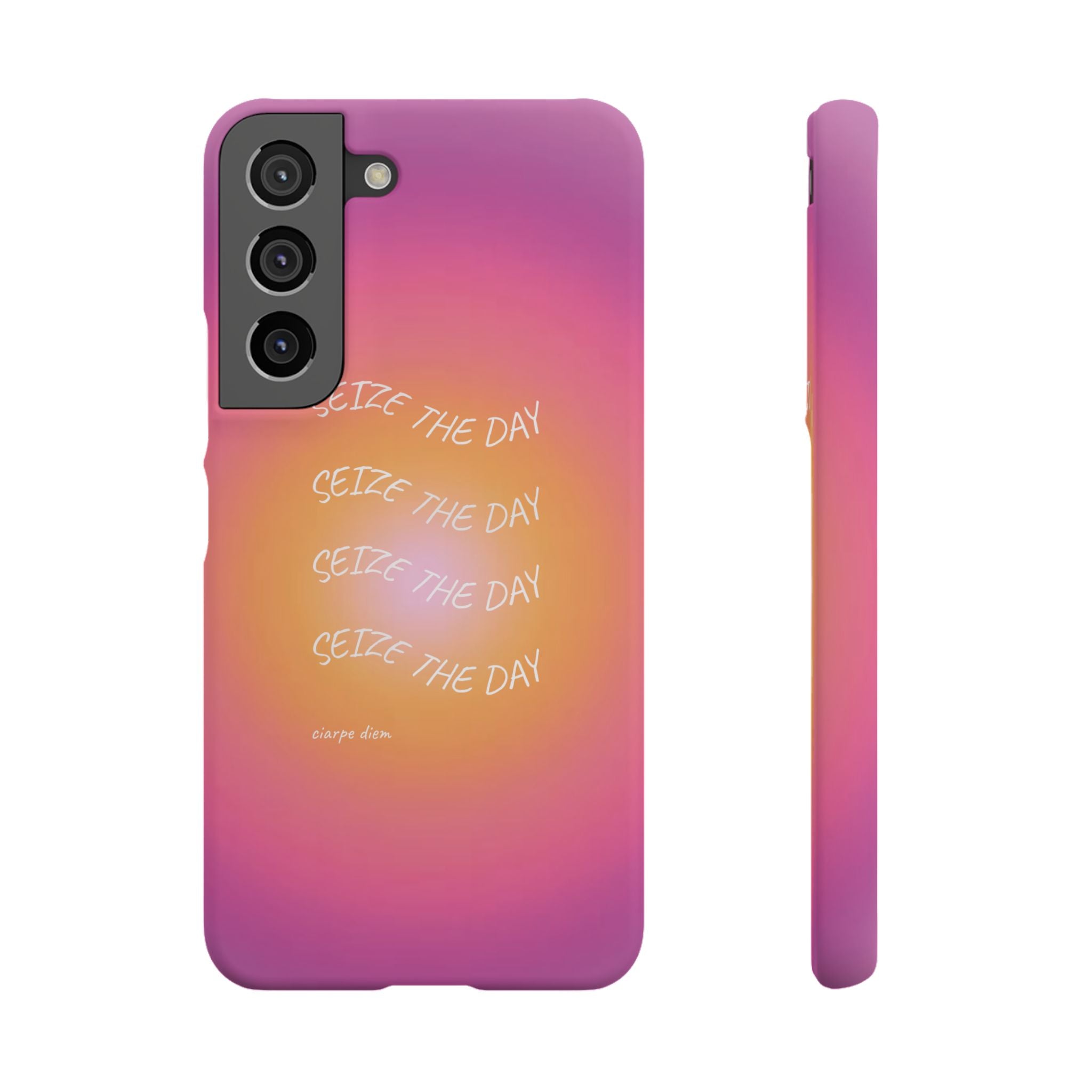 Carpe Diem Sunburst Gradient Snap Phone Case