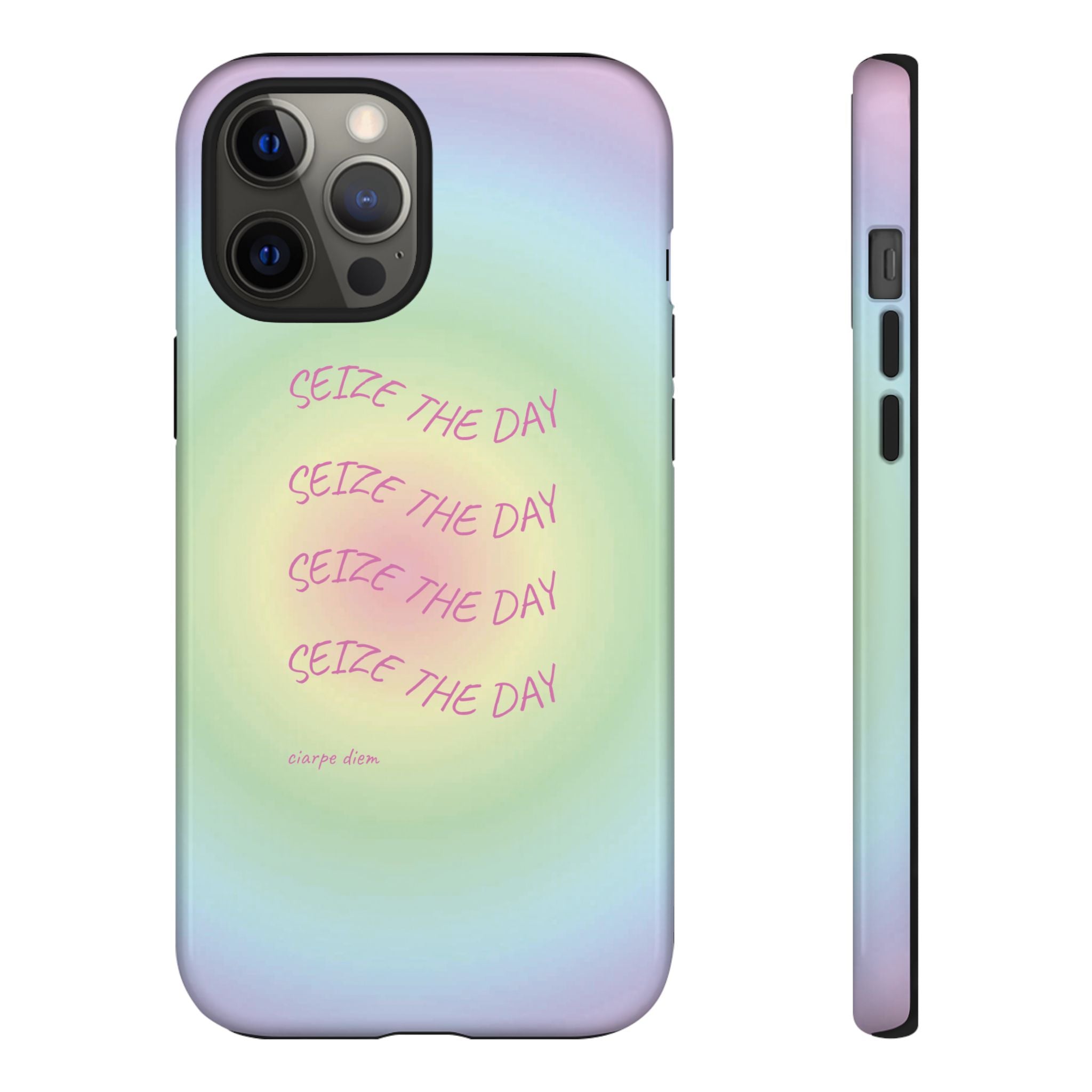 Bermuda Halo Seize The Day Pastel Gradient Tough Phone Case