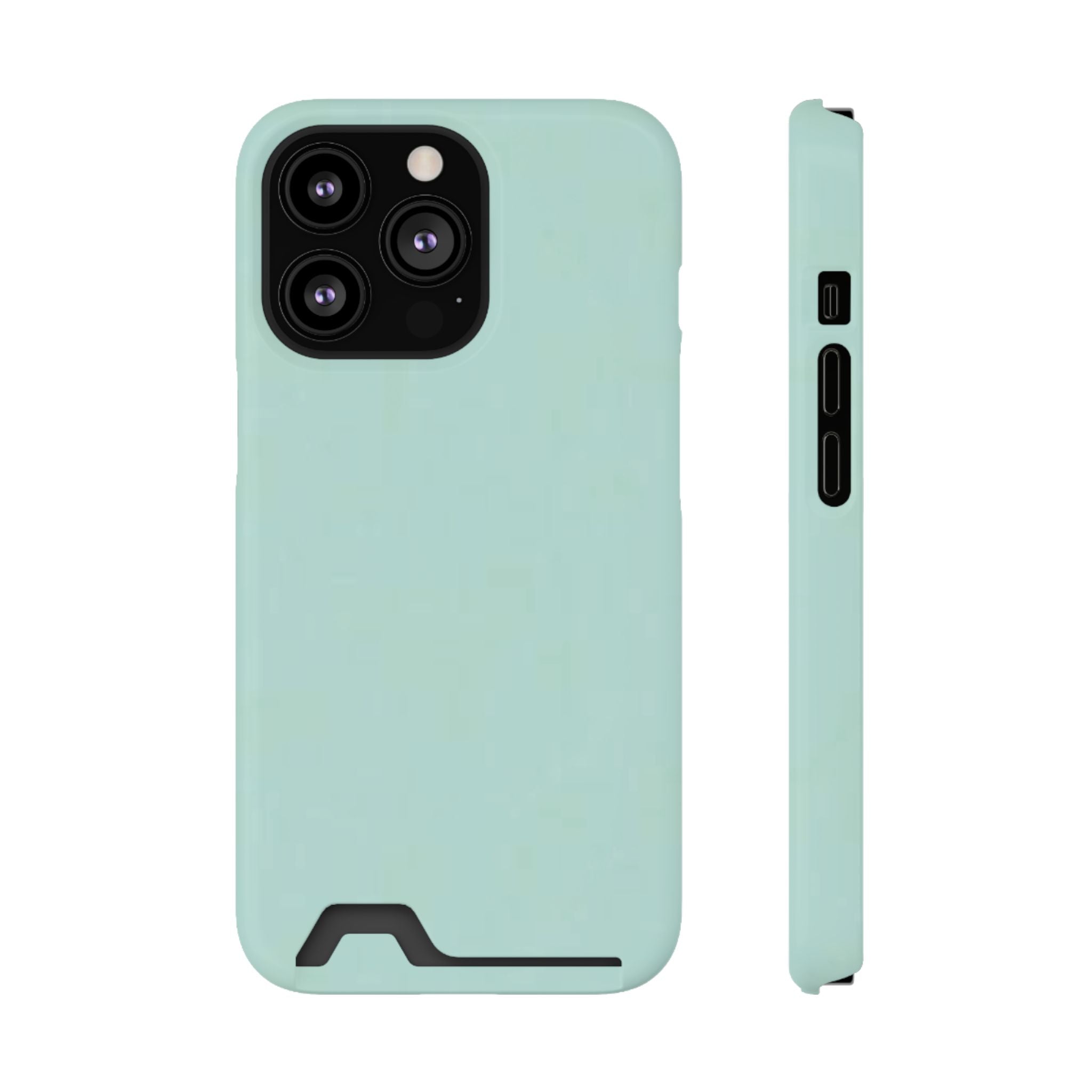 Light Mint Card Holder Phone Case