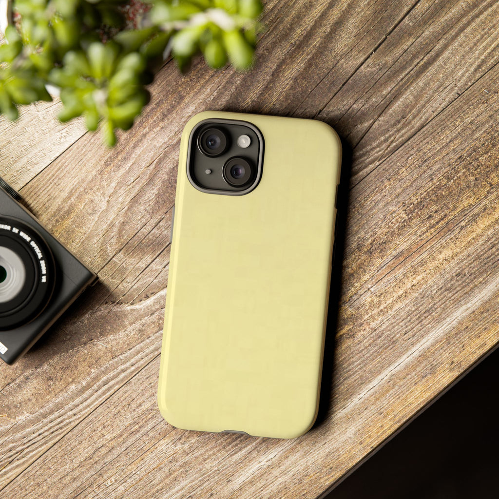Pale Yellow Protective Phone Case