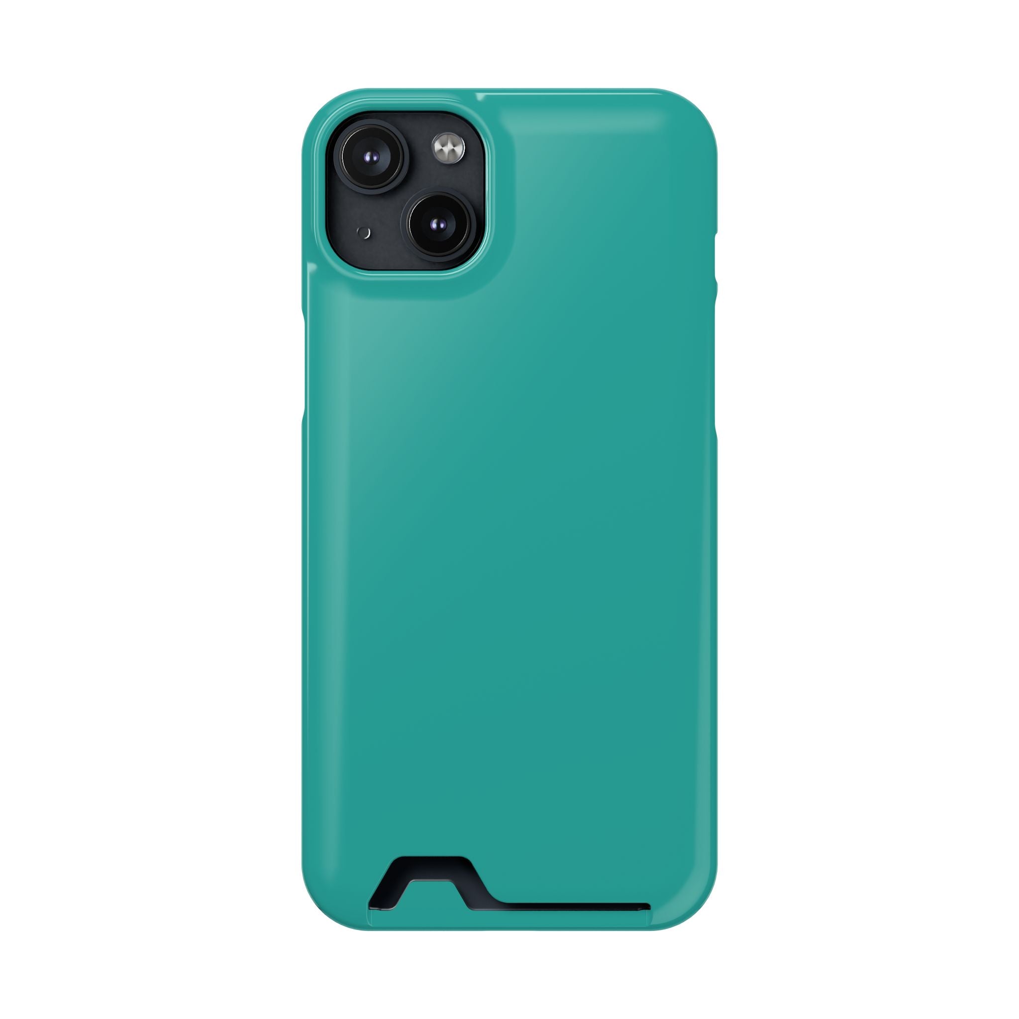 Teal Card-Holder Phone Case