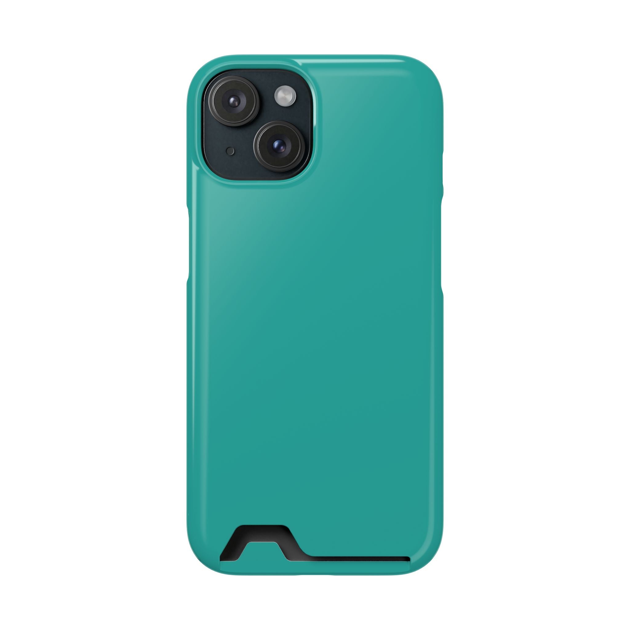 Teal Card-Holder Phone Case