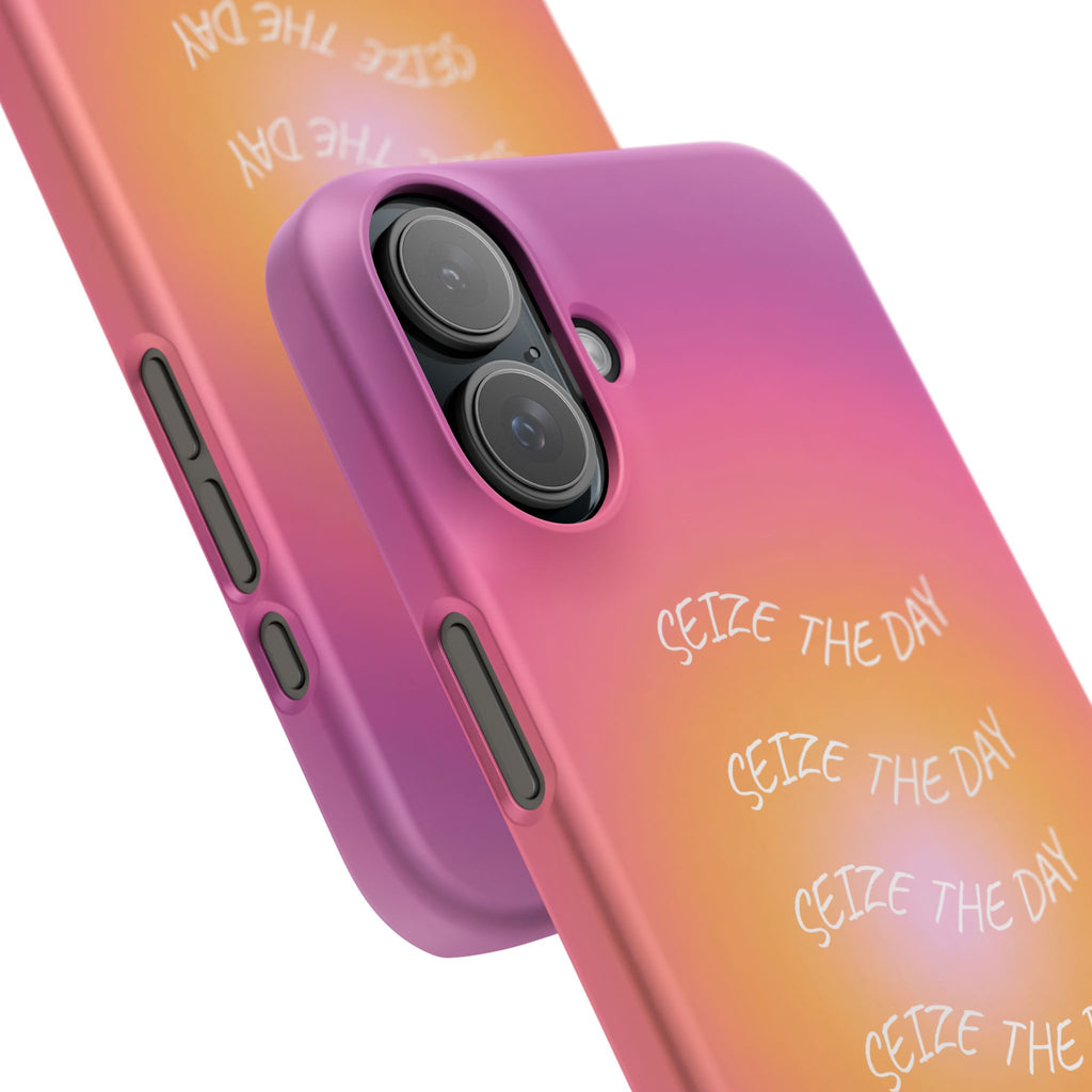 Carpe Diem Sunburst Gradient Snap Phone Case